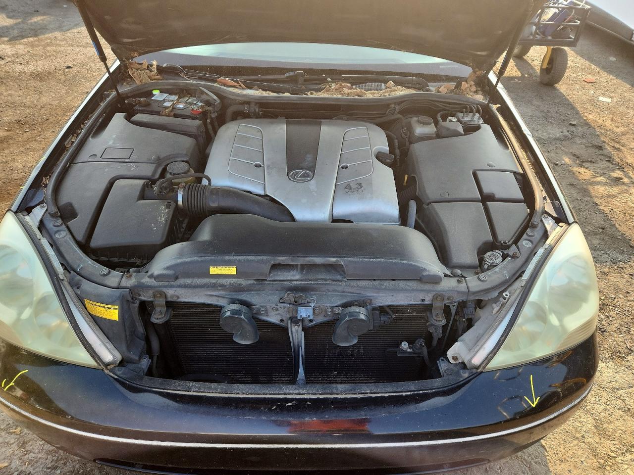 2002 Lexus Ls 430 Черный vin: JTHBN30F520088030