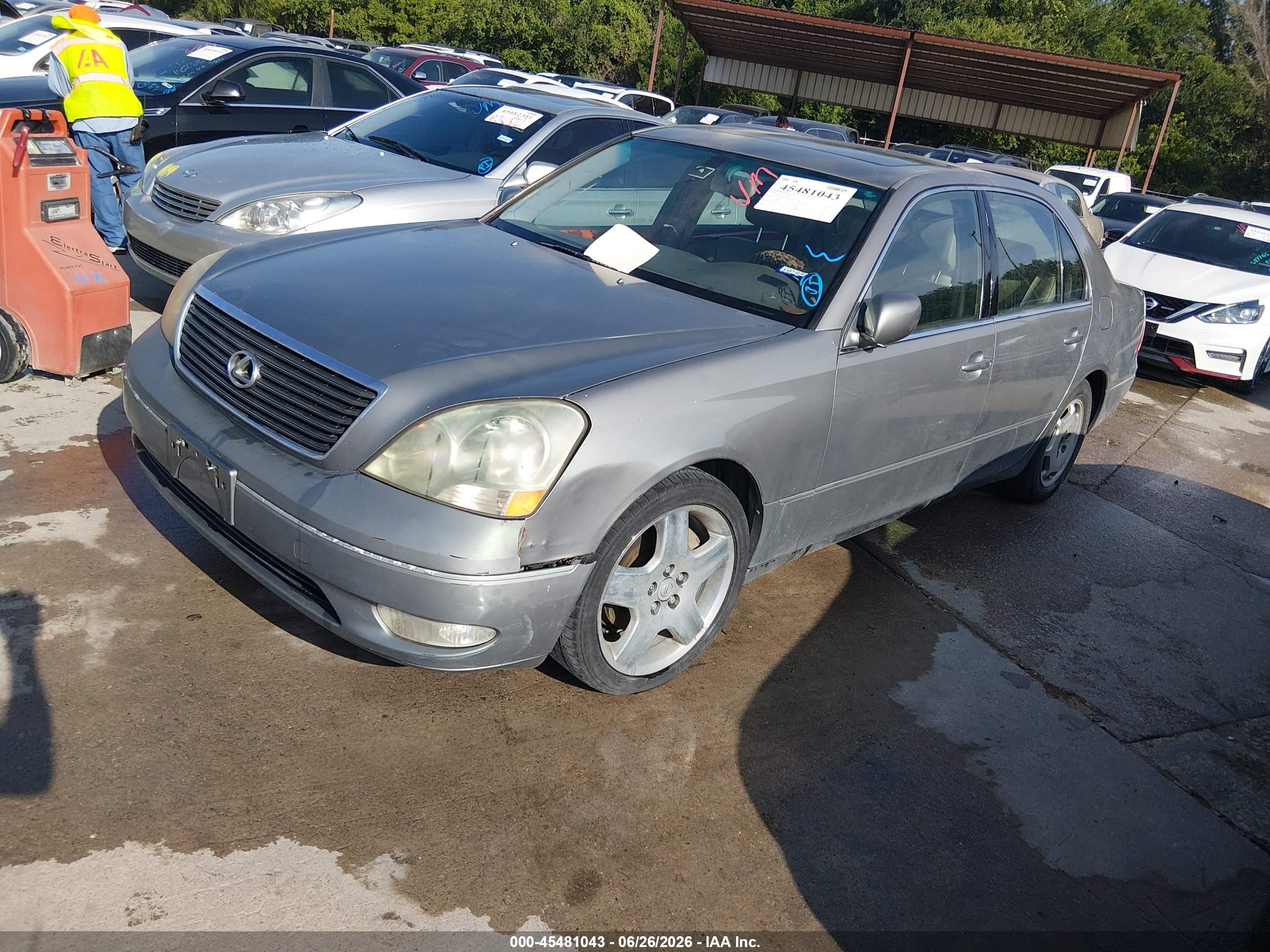 2002 Lexus Ls 430 Gray vin: JTHBN30F520090411