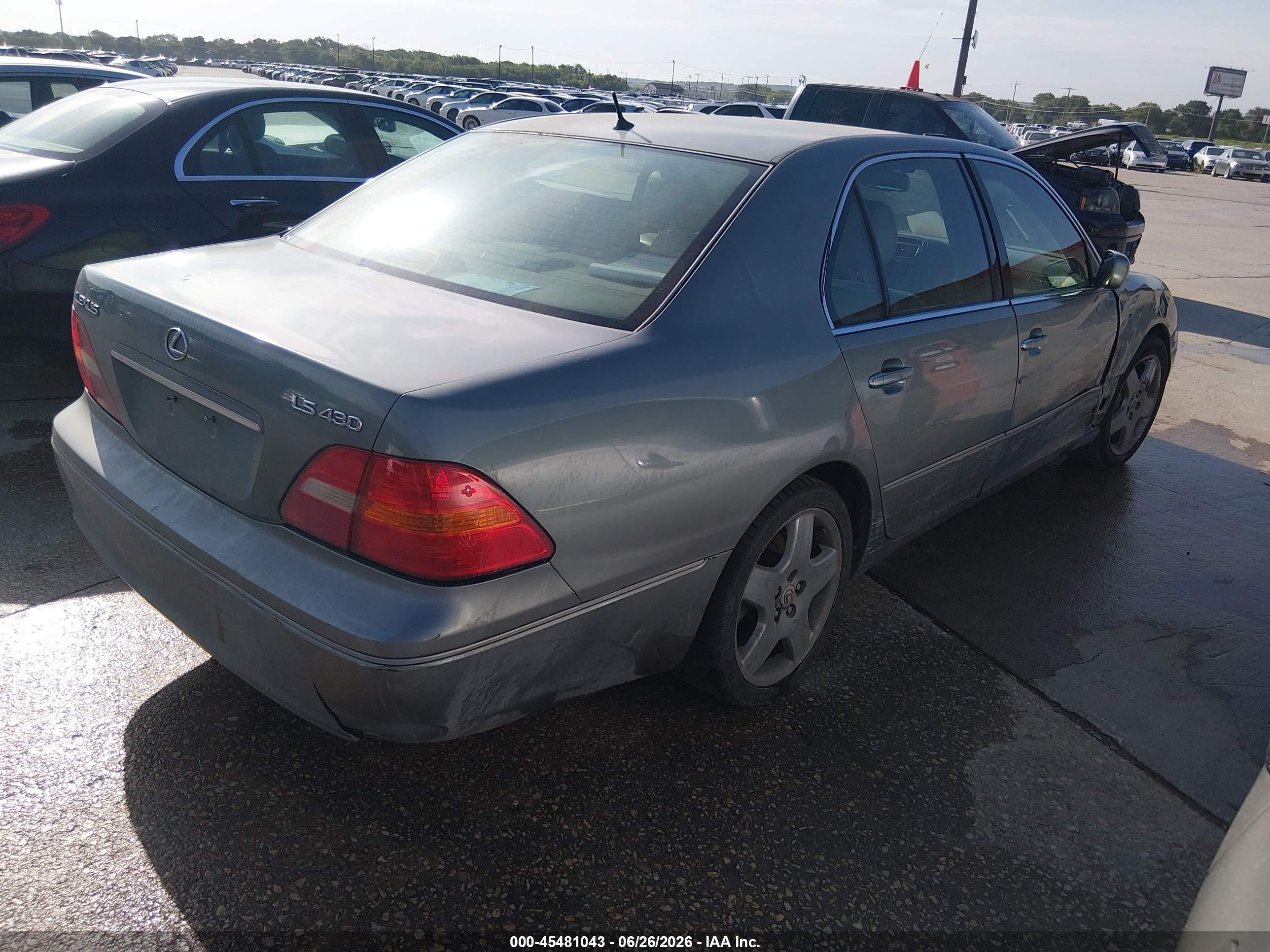 2002 Lexus Ls 430 Gray vin: JTHBN30F520090411