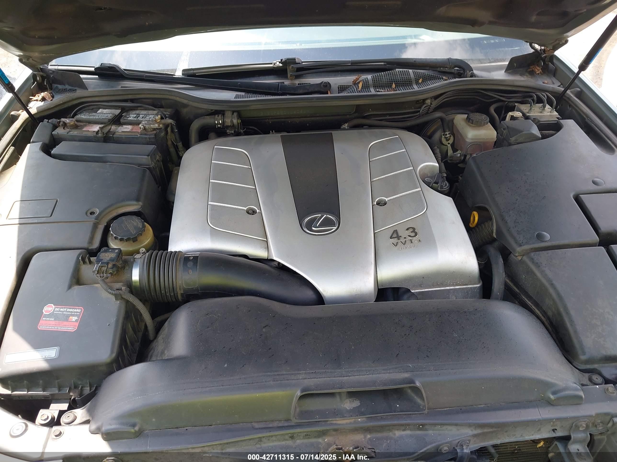 2003 Lexus Ls 430   Gray vin: JTHBN30F530106060