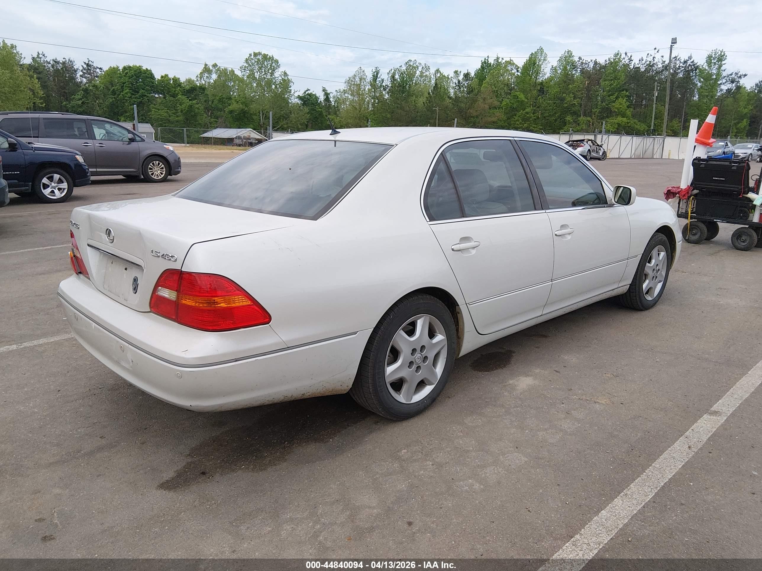 2003 Lexus Ls 430   White vin: JTHBN30F530119374