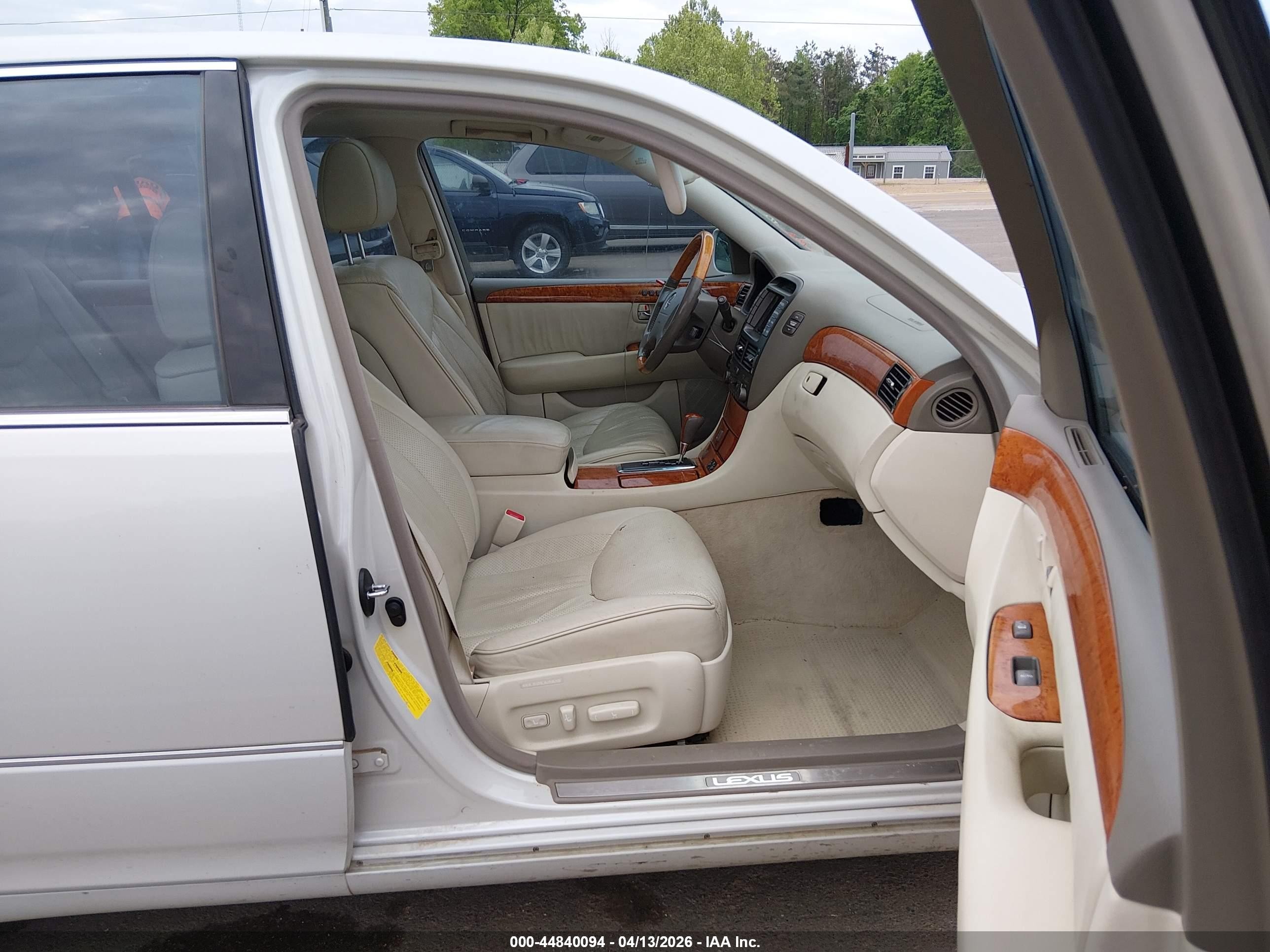 2003 Lexus Ls 430   White vin: JTHBN30F530119374