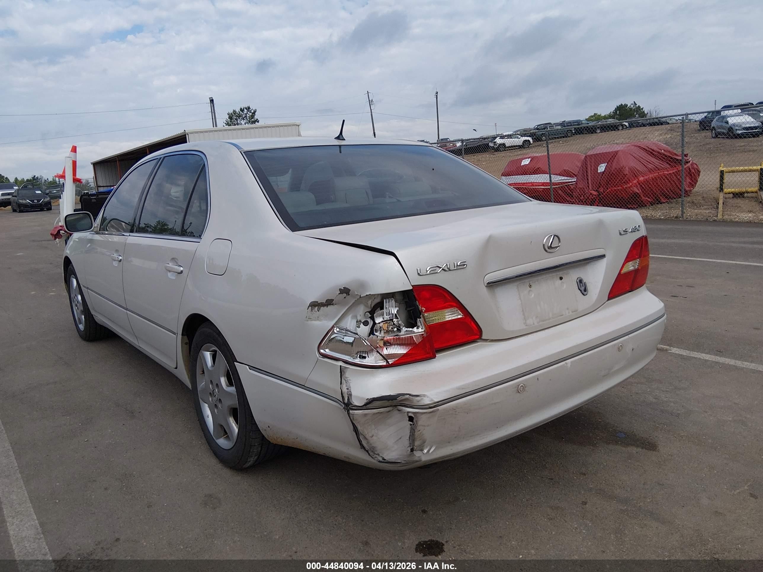 2003 Lexus Ls 430   White vin: JTHBN30F530119374