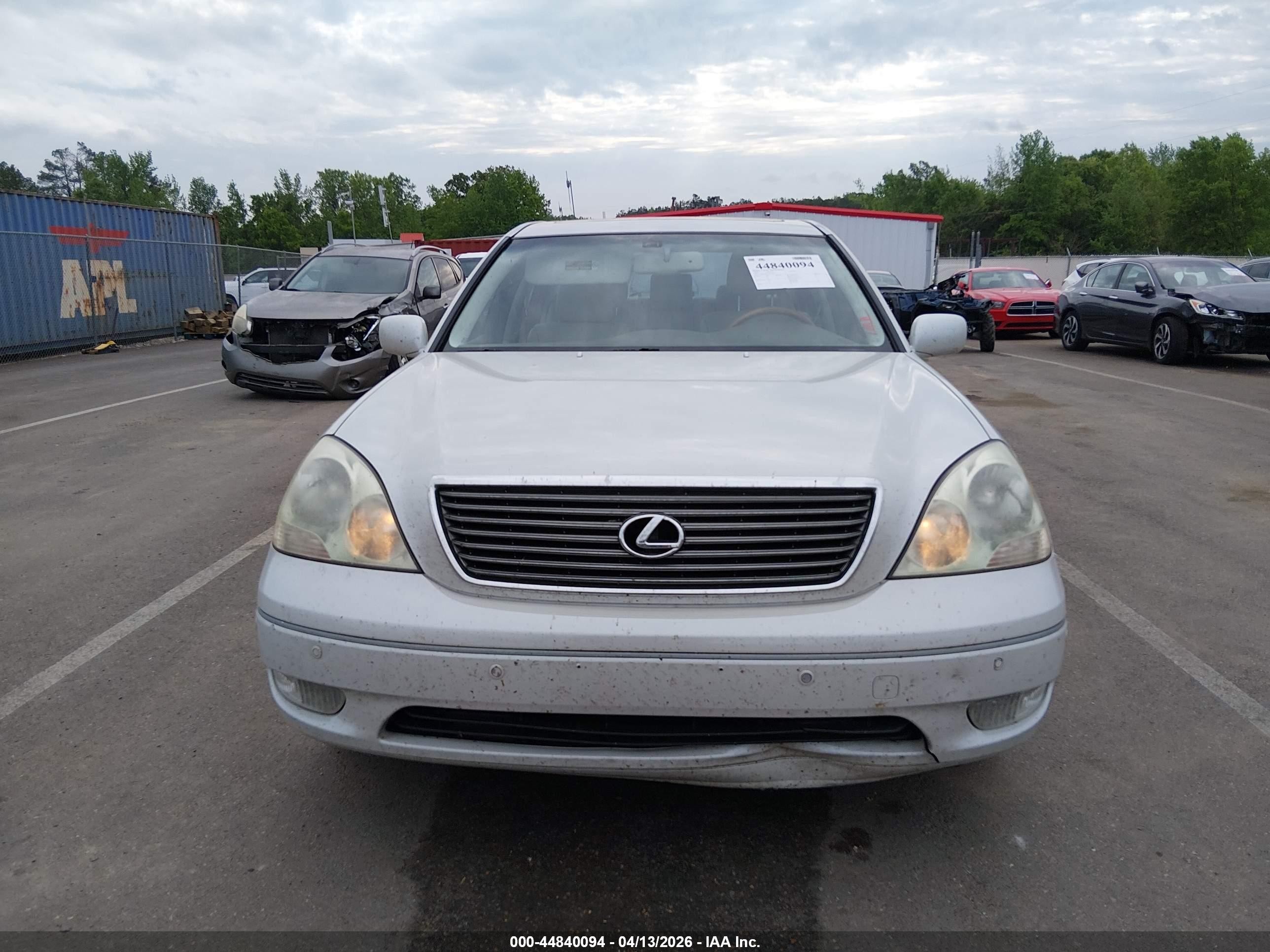 2003 Lexus Ls 430   White vin: JTHBN30F530119374