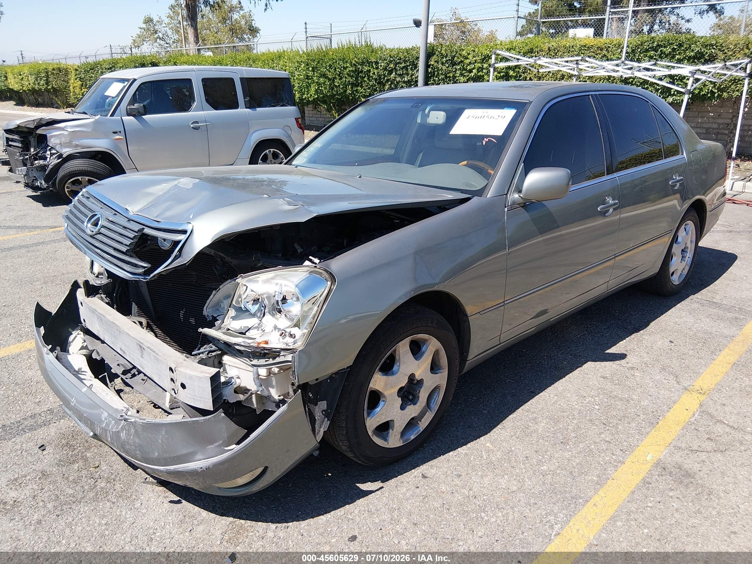 2001 Lexus Ls 430   Green vin: JTHBN30F610008815
