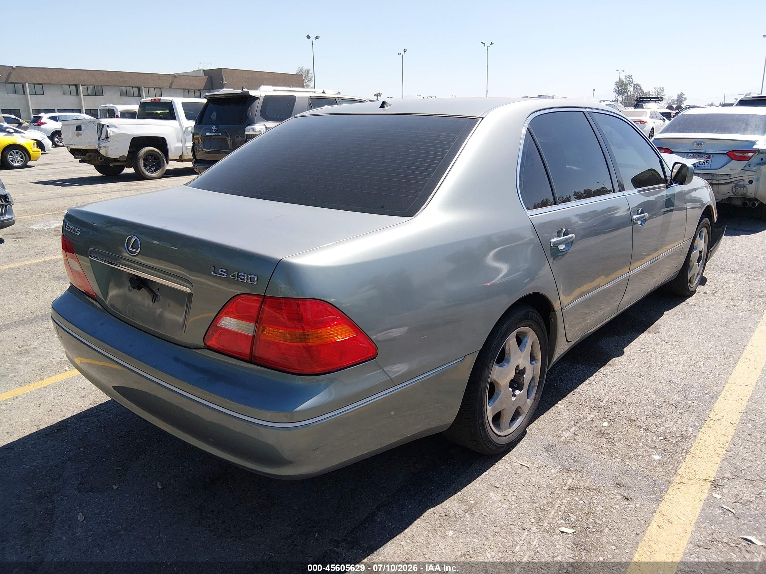2001 Lexus Ls 430   Green vin: JTHBN30F610008815