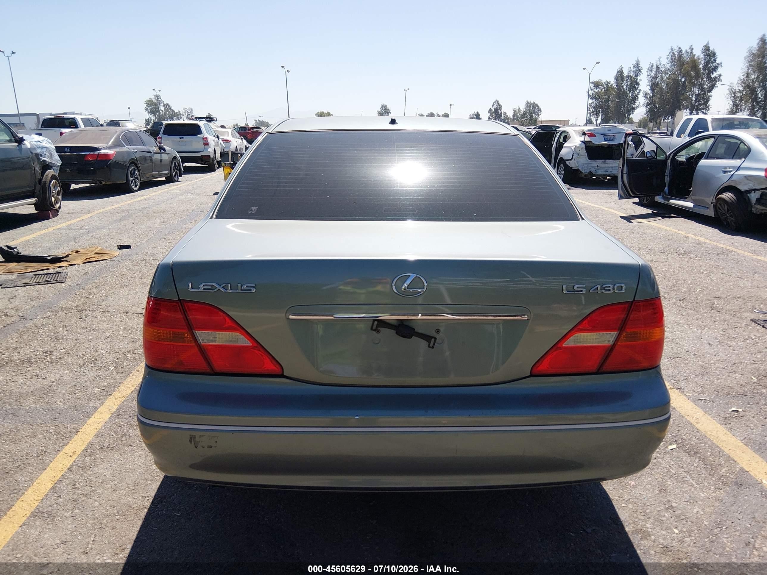 2001 Lexus Ls 430   Green vin: JTHBN30F610008815