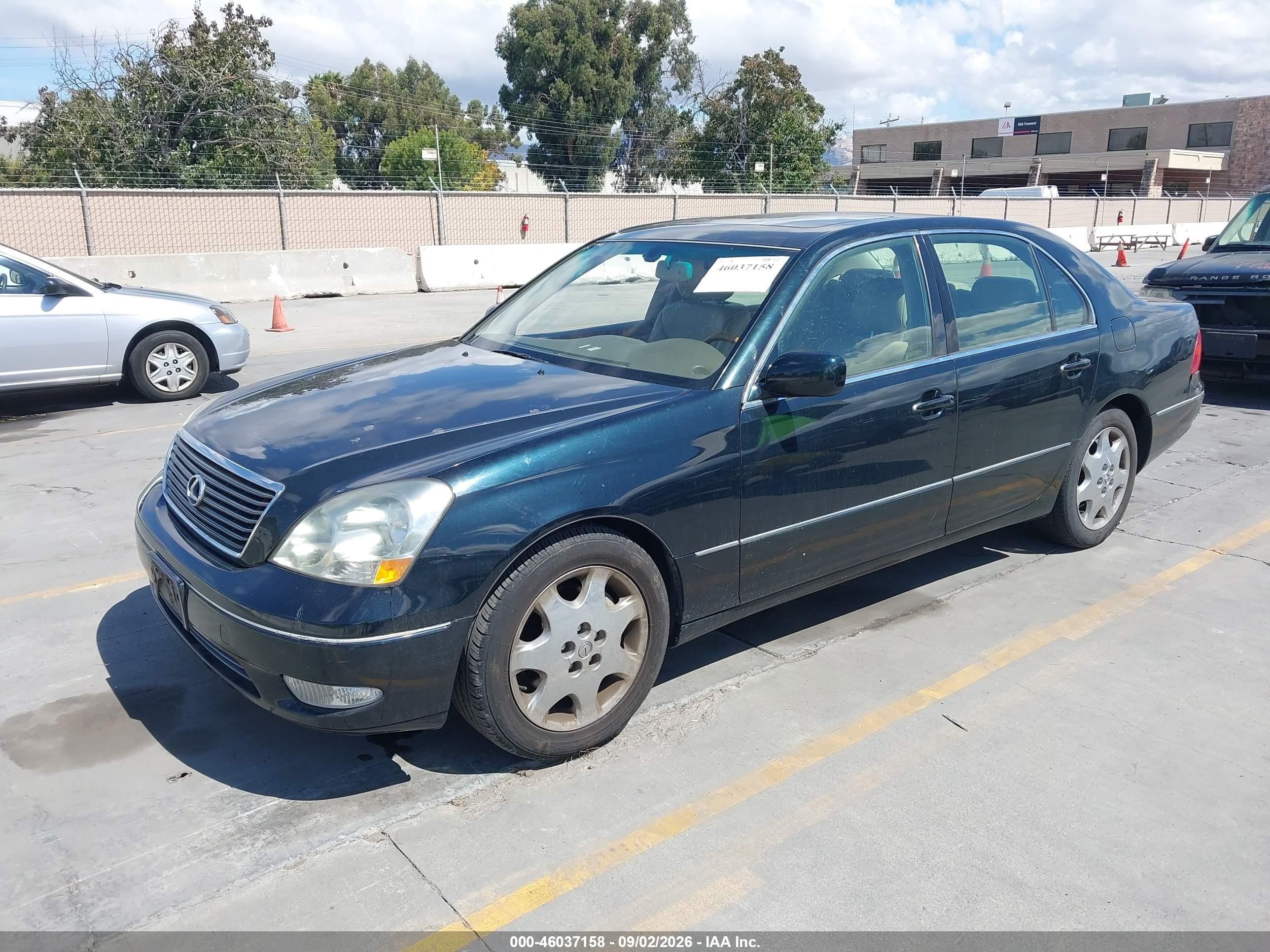 2001 Lexus Ls 430 Зеленый vin: JTHBN30F610019264