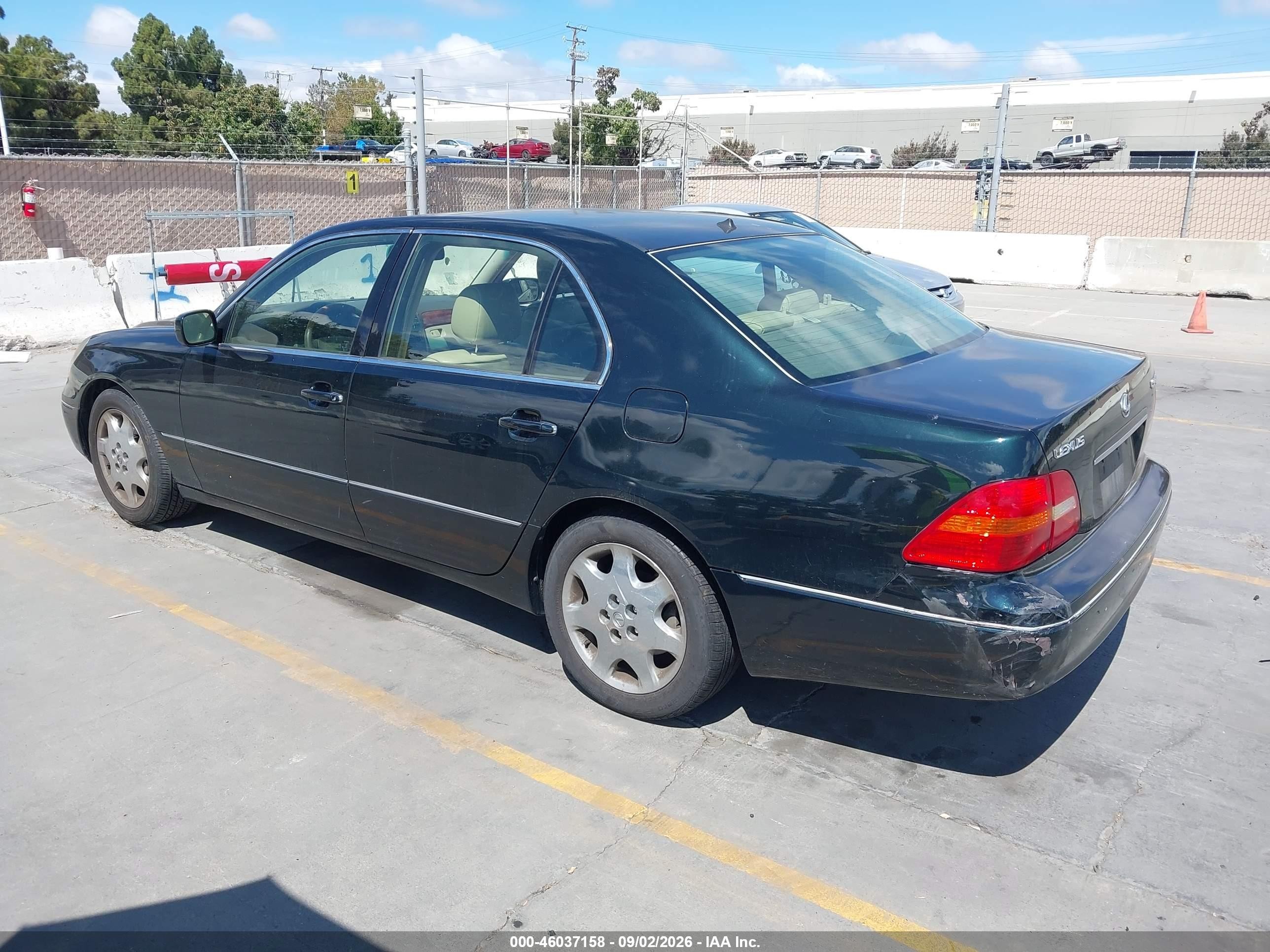2001 Lexus Ls 430 Зеленый vin: JTHBN30F610019264