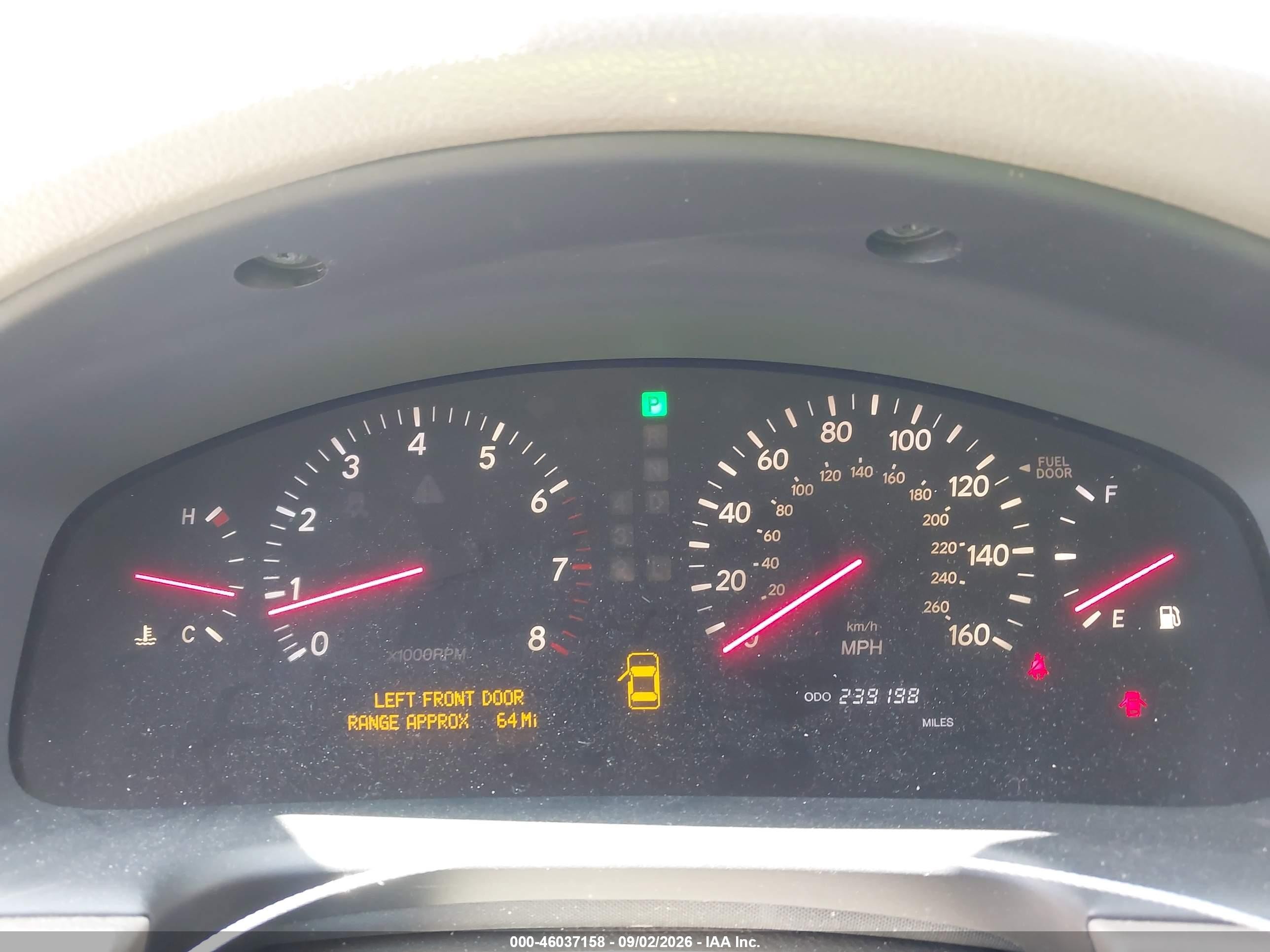 2001 Lexus Ls 430 Зеленый vin: JTHBN30F610019264
