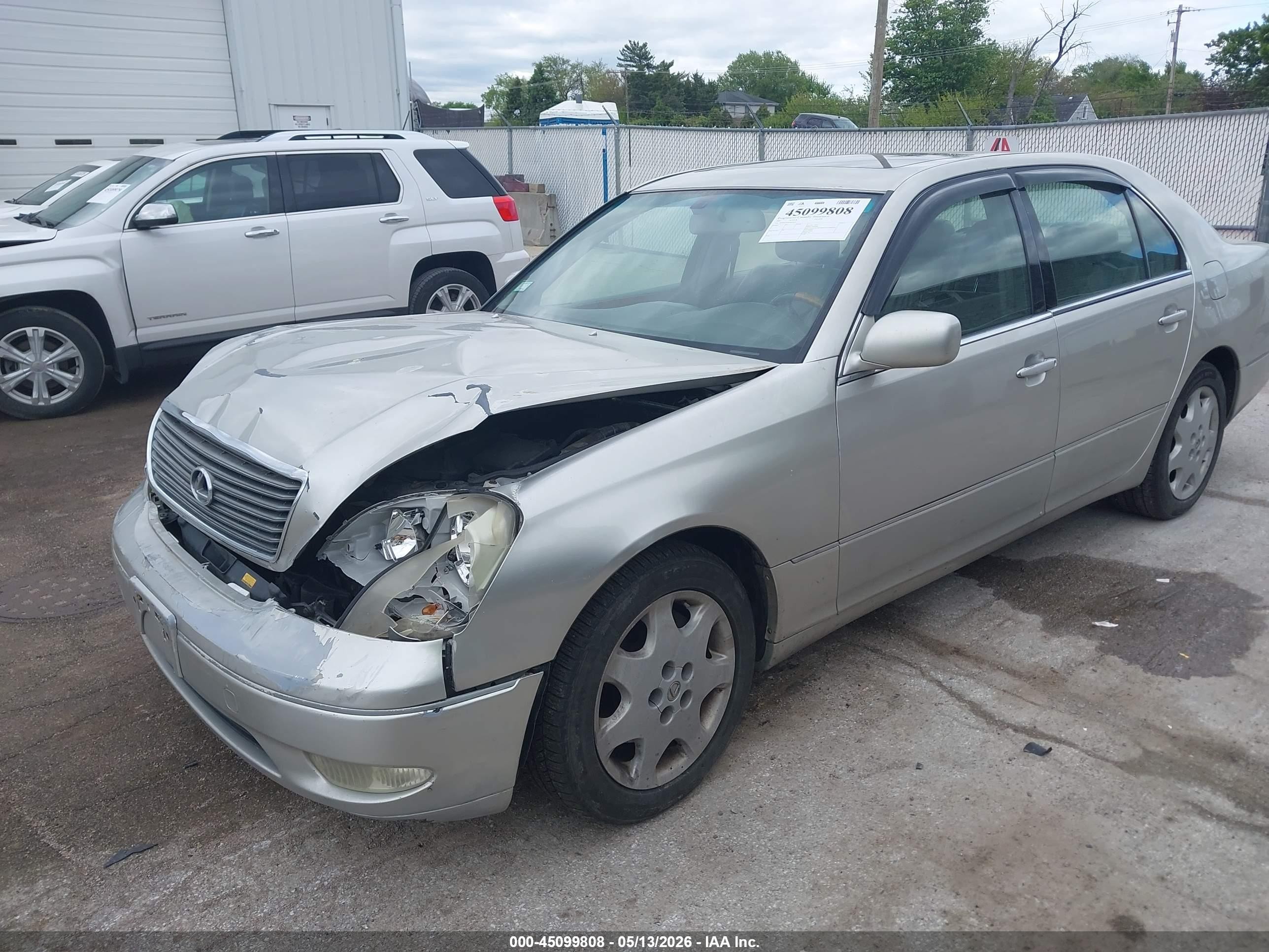 2001 Lexus Ls 430 Beige vin: JTHBN30F610024853