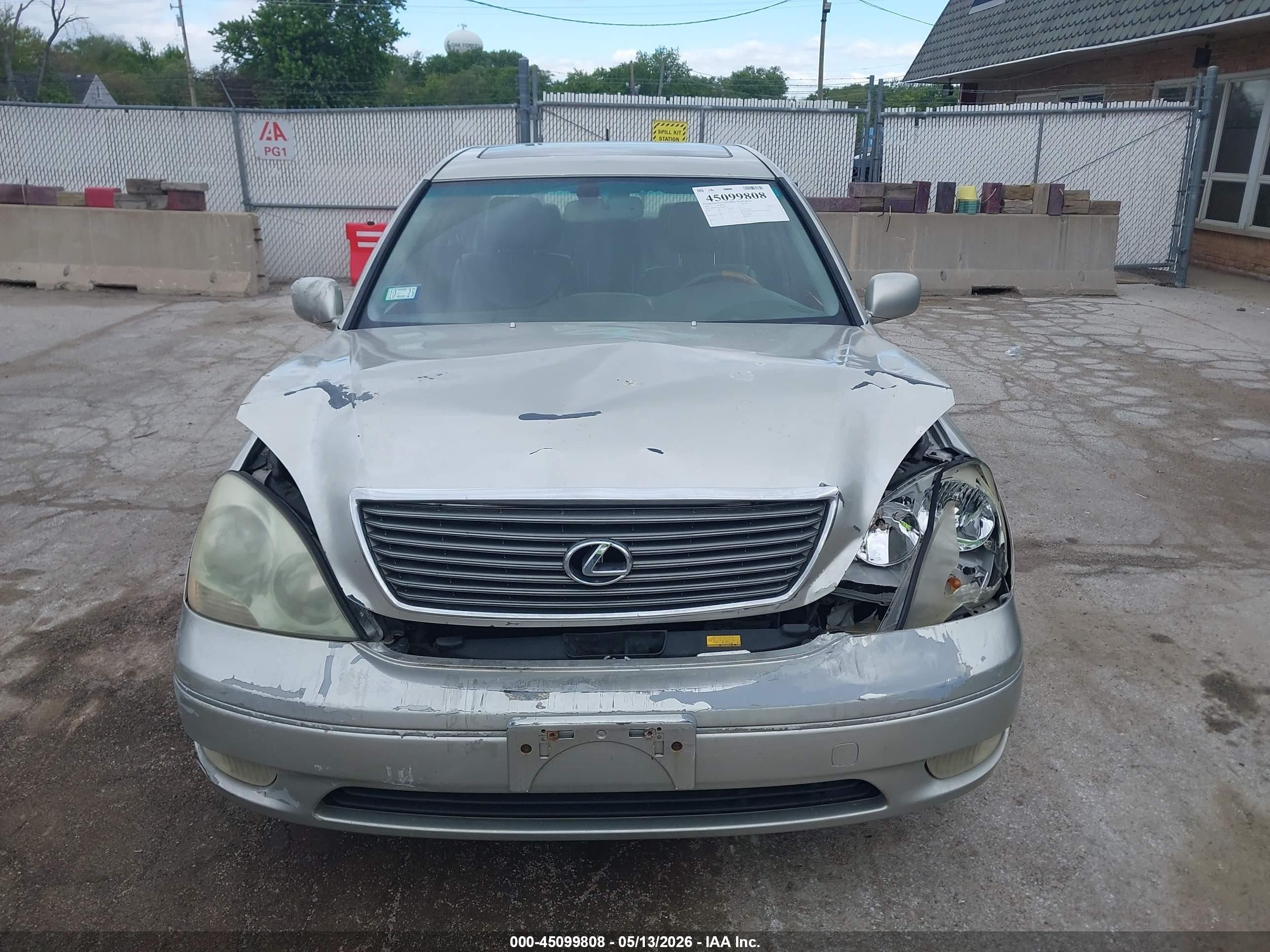 2001 Lexus Ls 430 Beige vin: JTHBN30F610024853