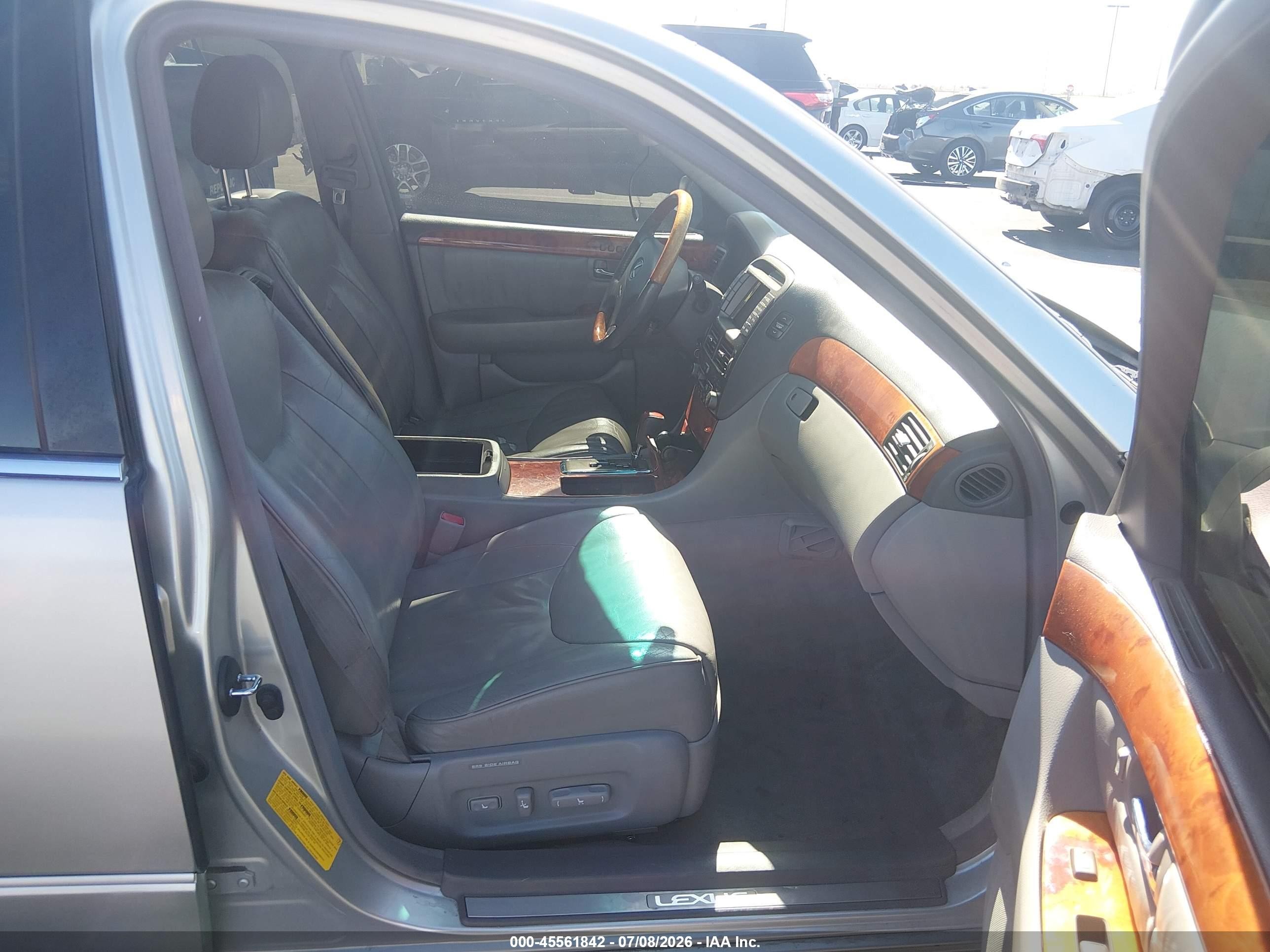 2002 Lexus Ls 430   Silver vin: JTHBN30F620060172