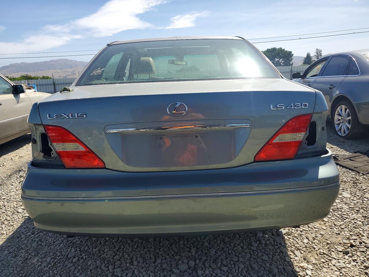 2002 Lexus Ls 430 Зеленый vin: JTHBN30F620066991