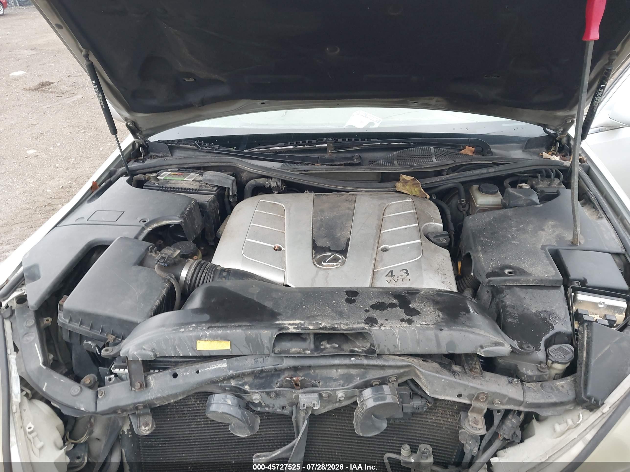 2002 Lexus Ls 430   Champagne vin: JTHBN30F620086206