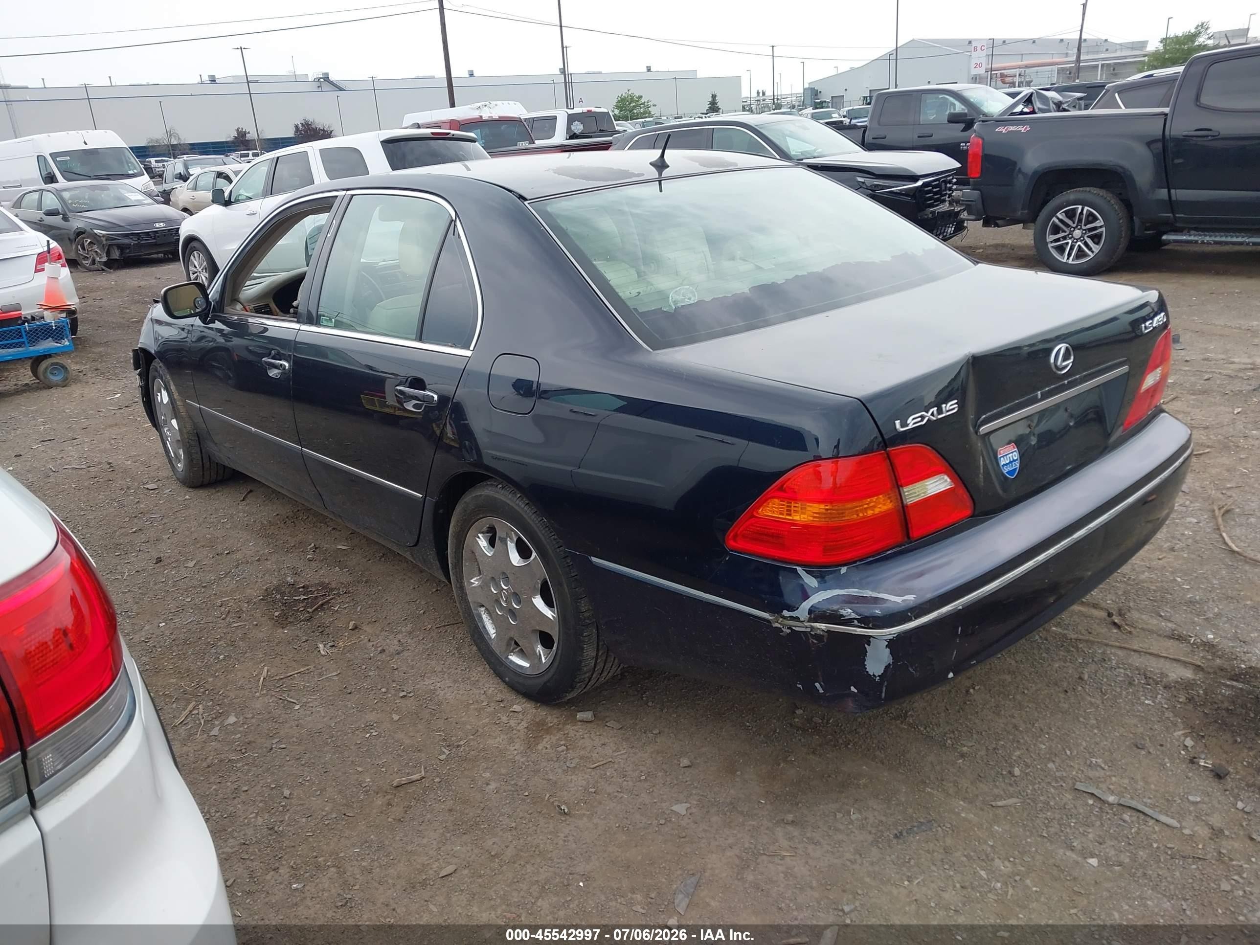 2003 Lexus Ls 430 Dark Blue vin: JTHBN30F630094078