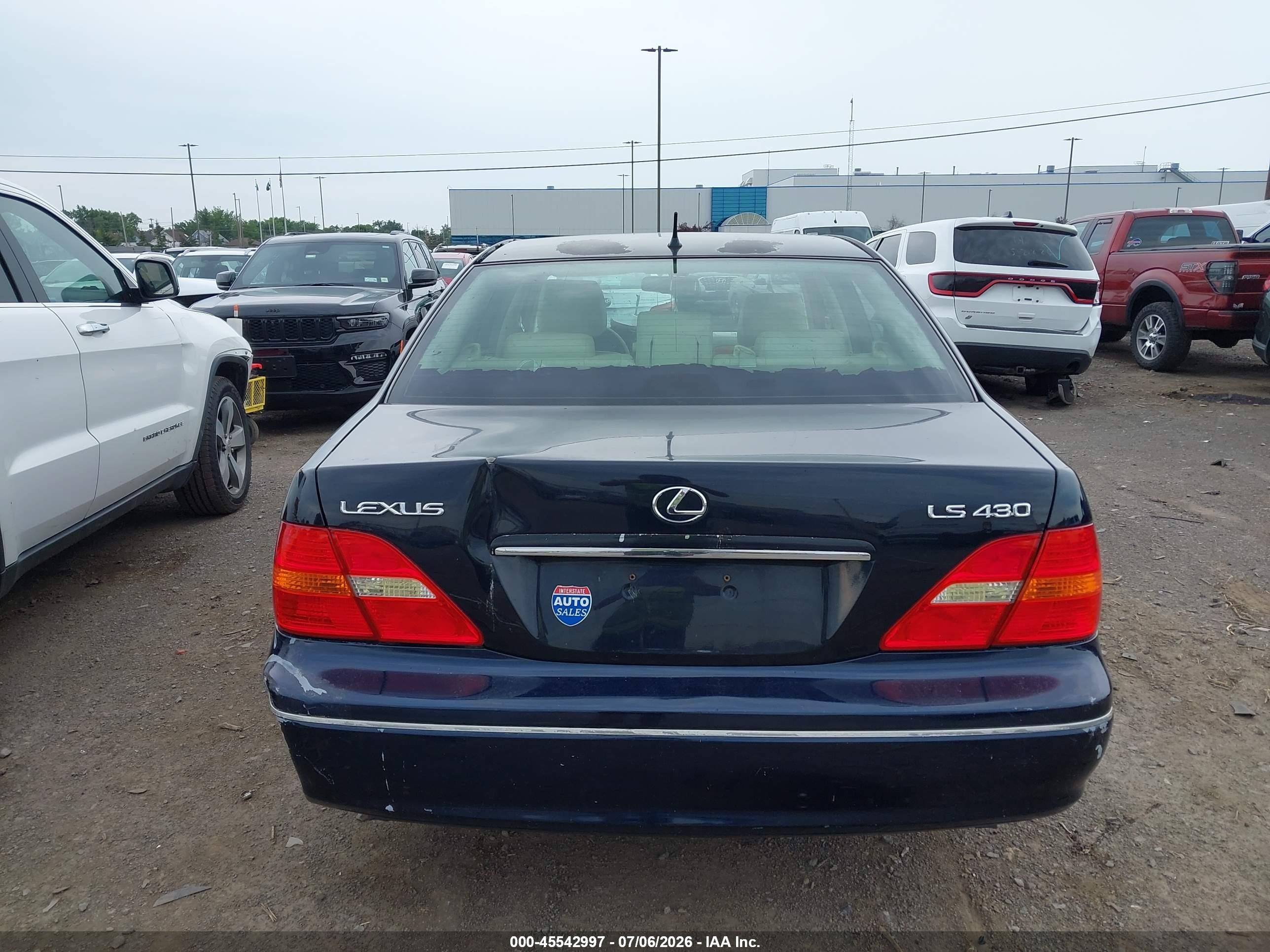 2003 Lexus Ls 430 Dark Blue vin: JTHBN30F630094078