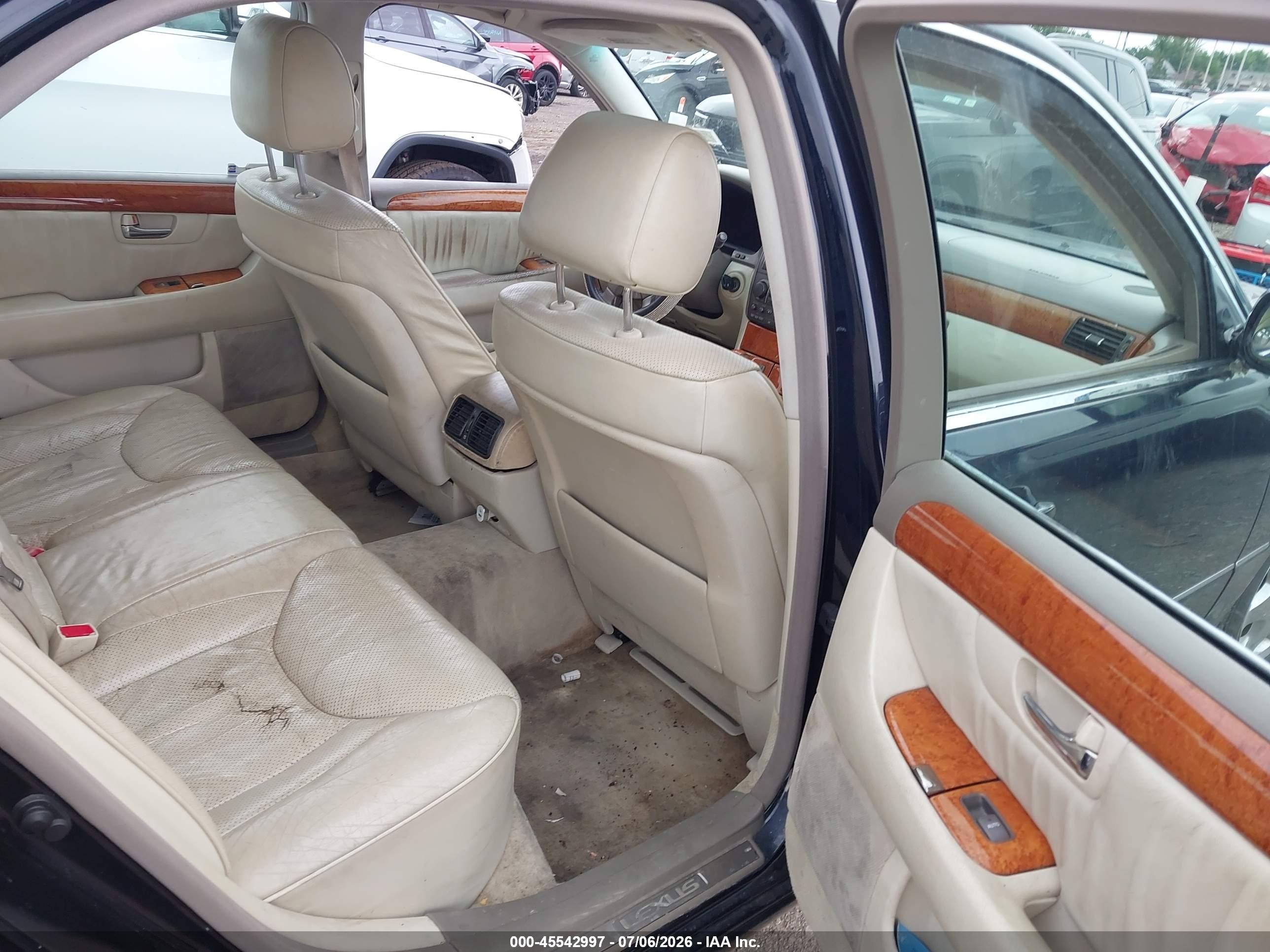 2003 Lexus Ls 430 Dark Blue vin: JTHBN30F630094078