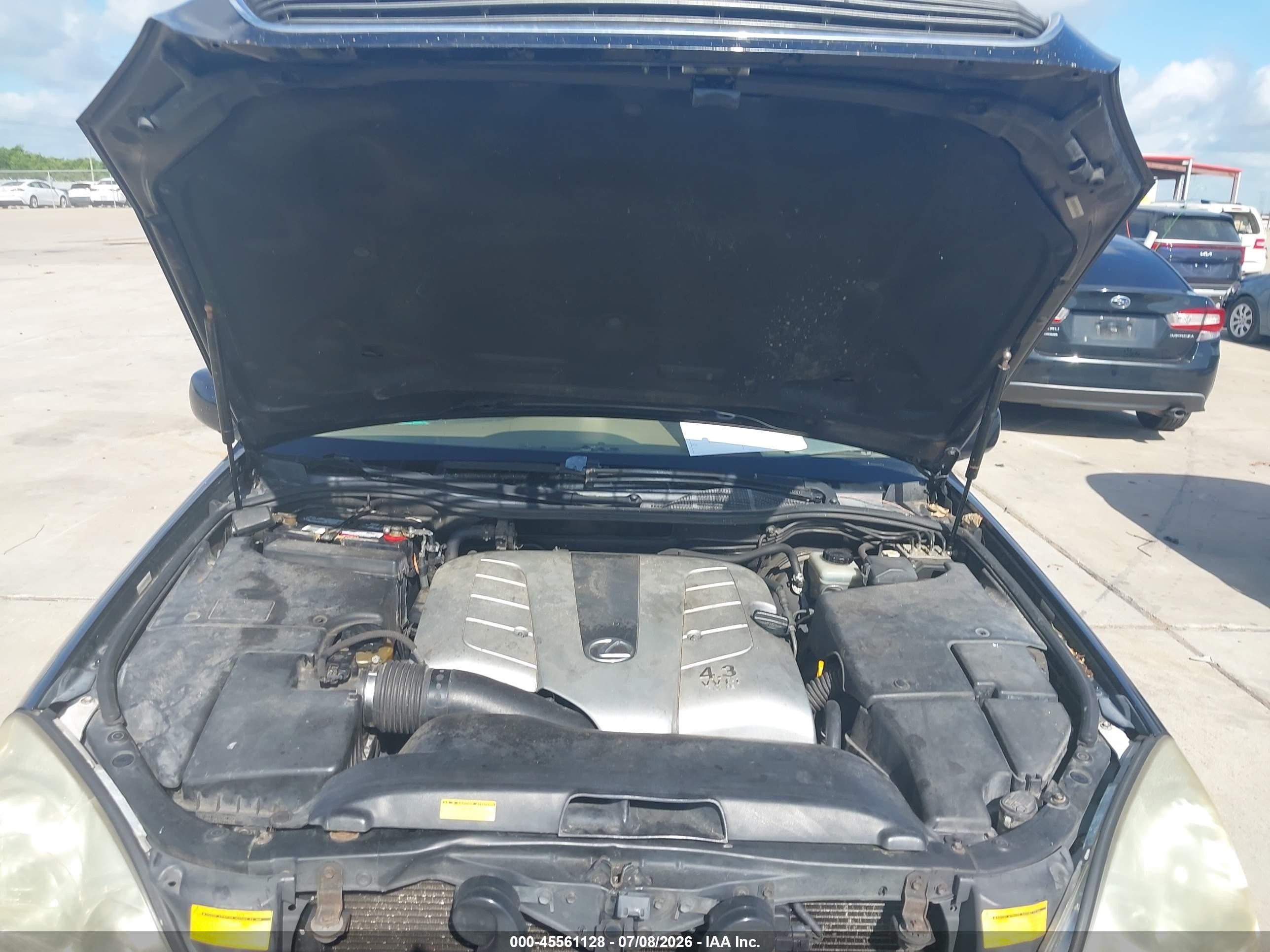 2003 Lexus Ls 430 Синий vin: JTHBN30F630103801