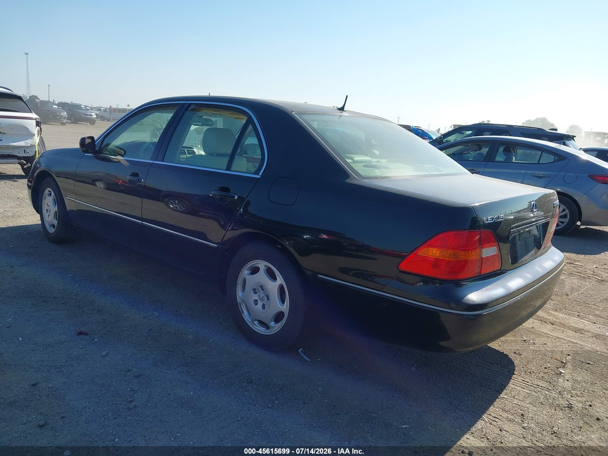2001 Lexus Ls 430   Black vin: JTHBN30F710010010