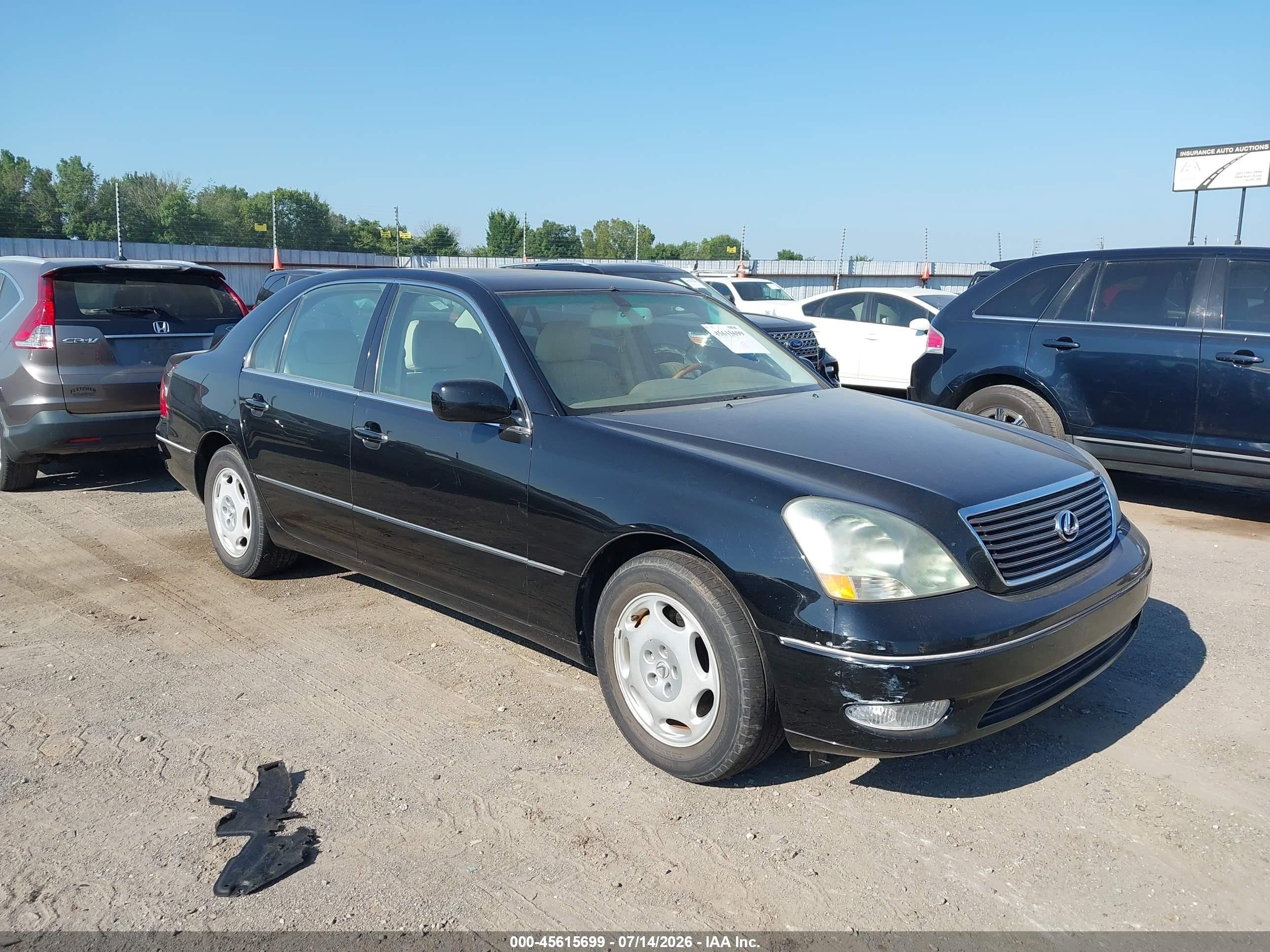 2001 Lexus Ls 430   Black vin: JTHBN30F710010010