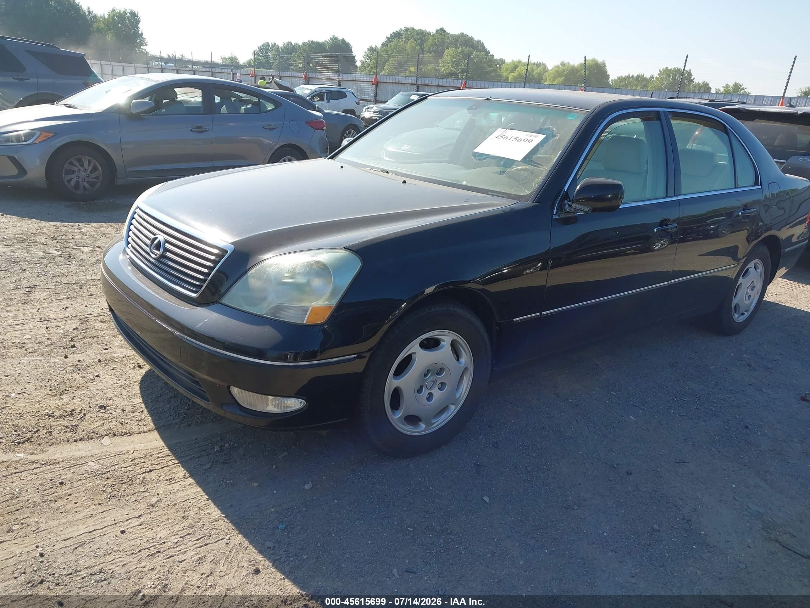 2001 Lexus Ls 430   Black vin: JTHBN30F710010010