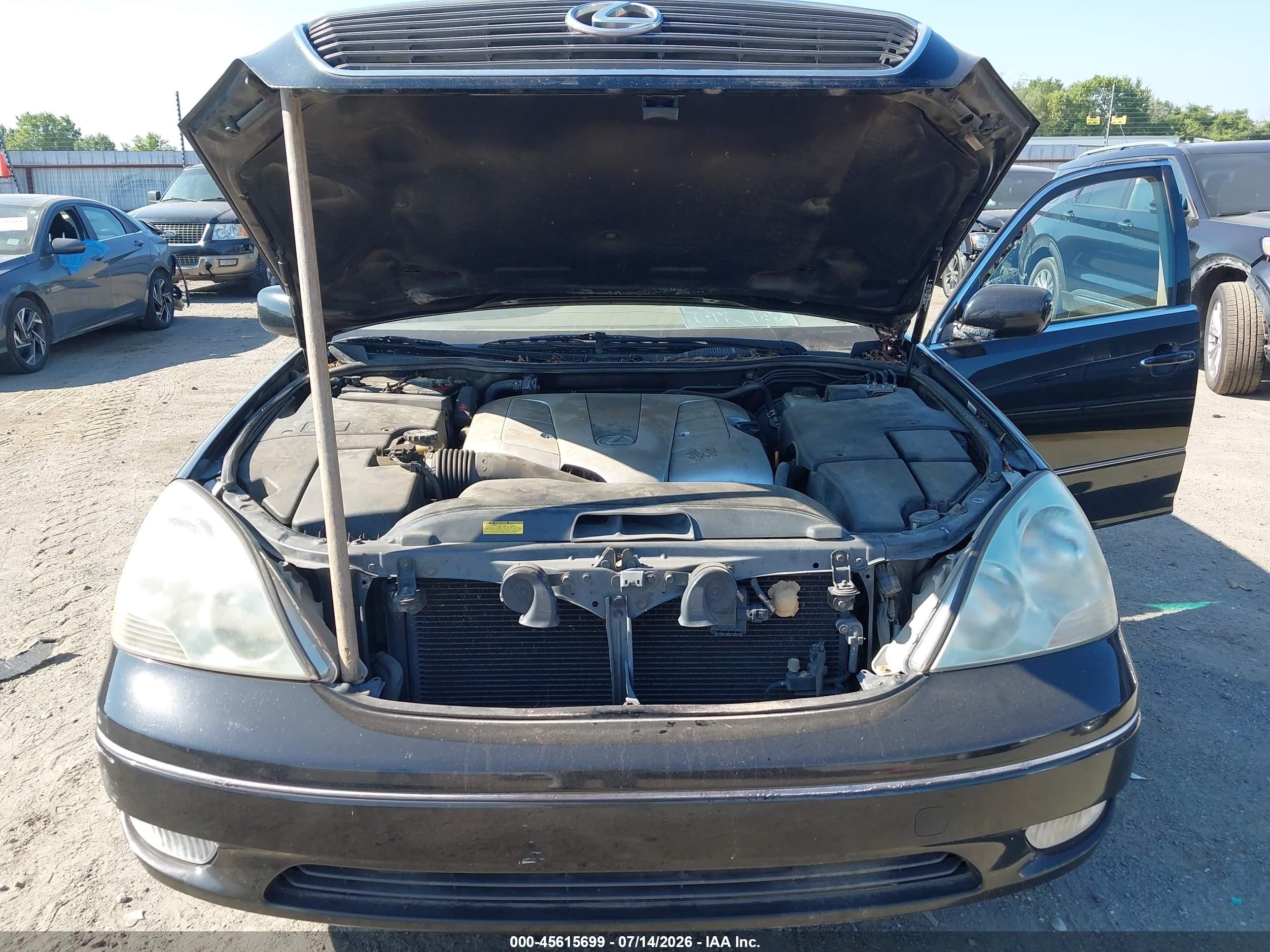 2001 Lexus Ls 430   Black vin: JTHBN30F710010010