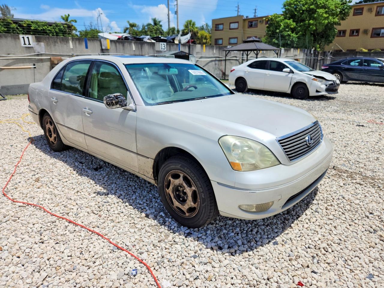 2001 Lexus Ls 430 White vin: JTHBN30F710041273
