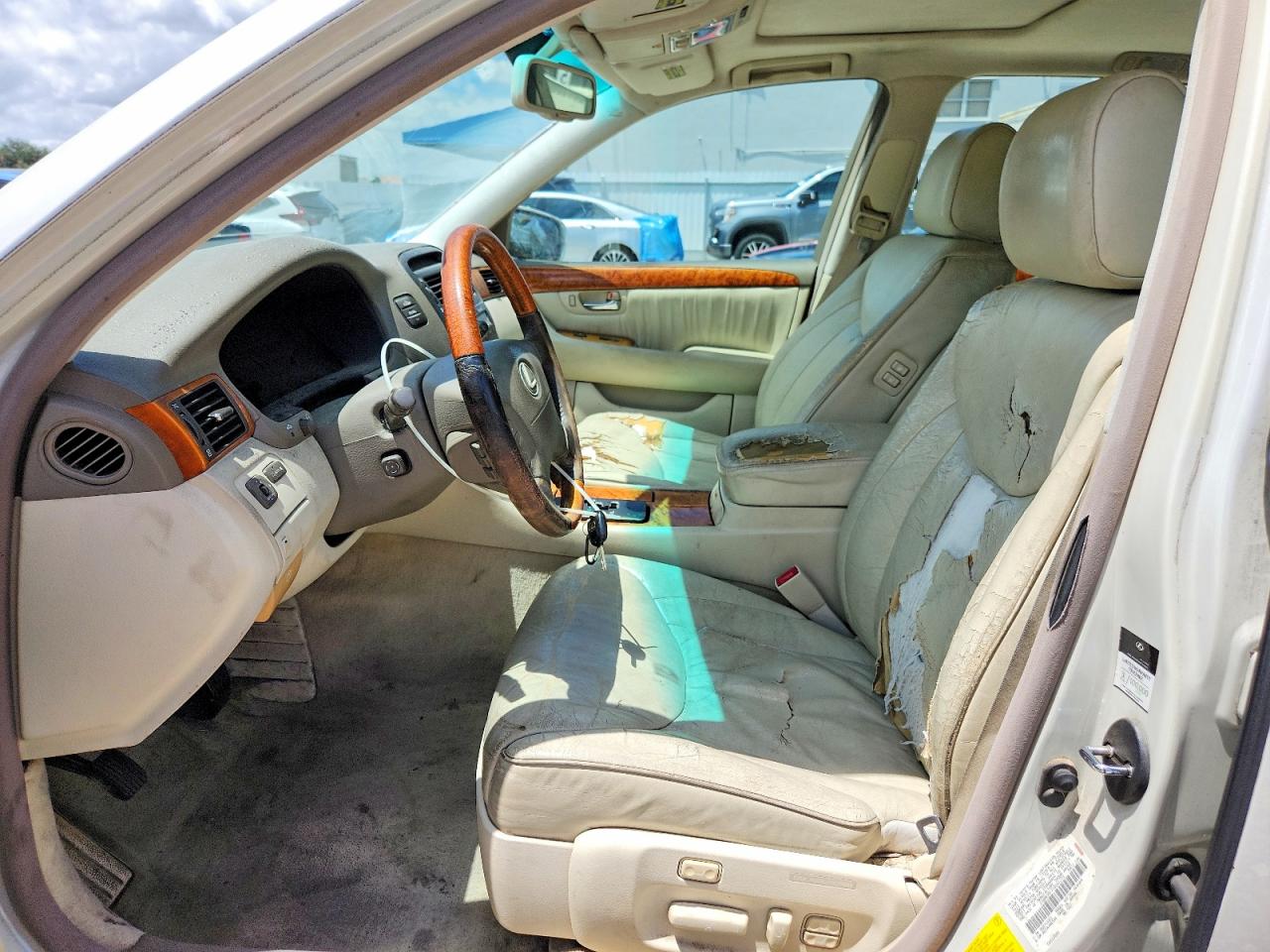 2001 Lexus Ls 430 White vin: JTHBN30F710041273