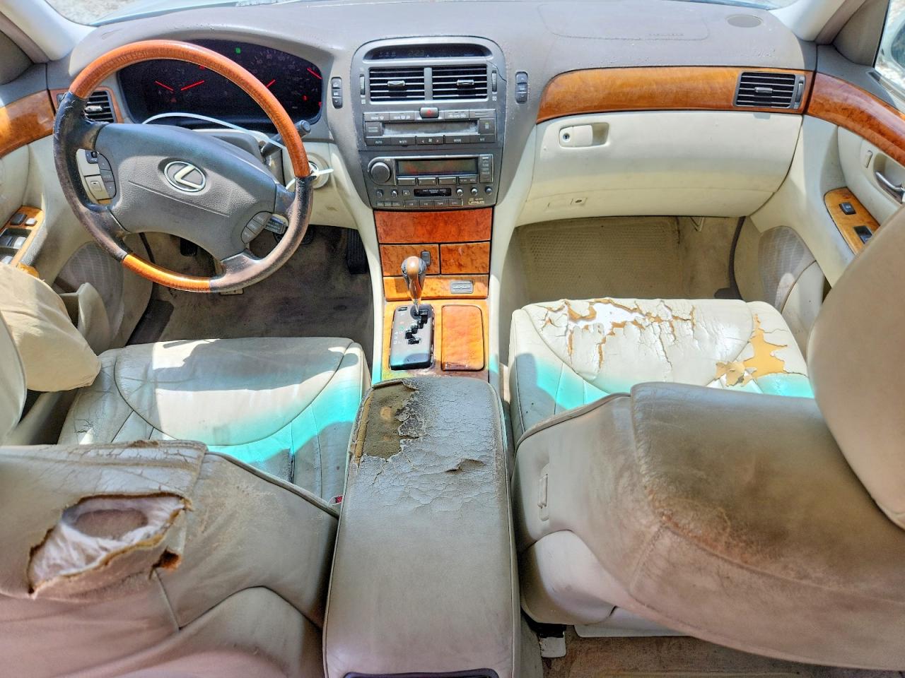 2001 Lexus Ls 430 White vin: JTHBN30F710041273