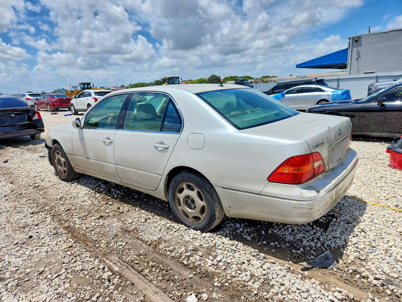 2001 Lexus Ls 430 White vin: JTHBN30F710041273