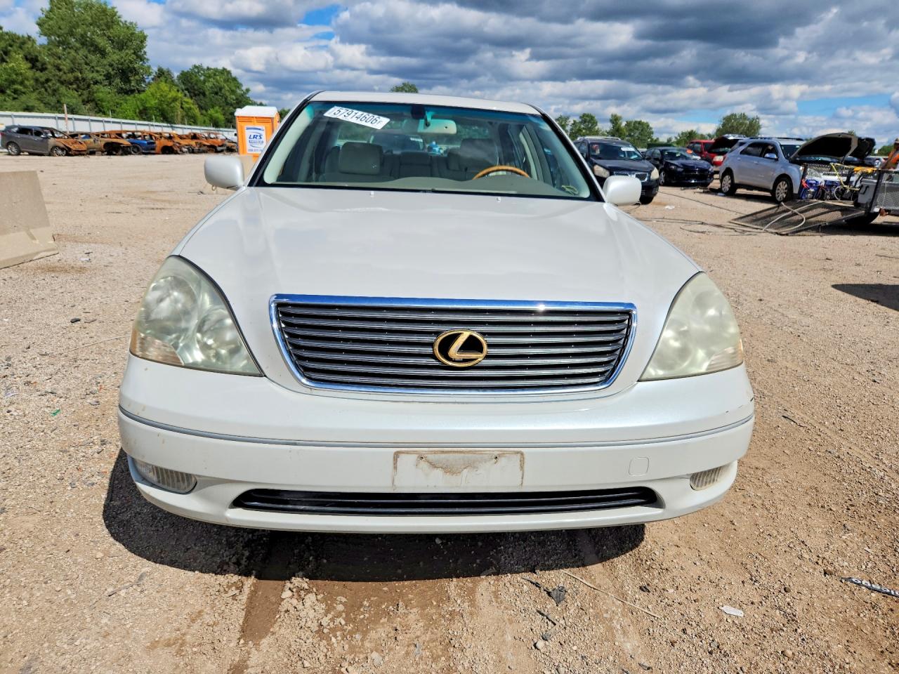 2001 Lexus Ls 430 White vin: JTHBN30F710047008