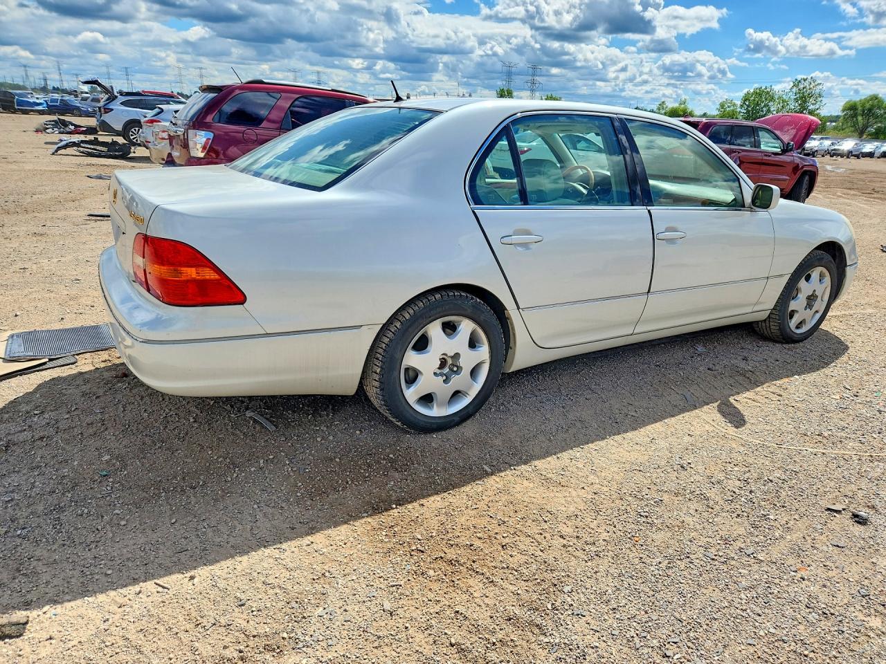 2001 Lexus Ls 430 White vin: JTHBN30F710047008