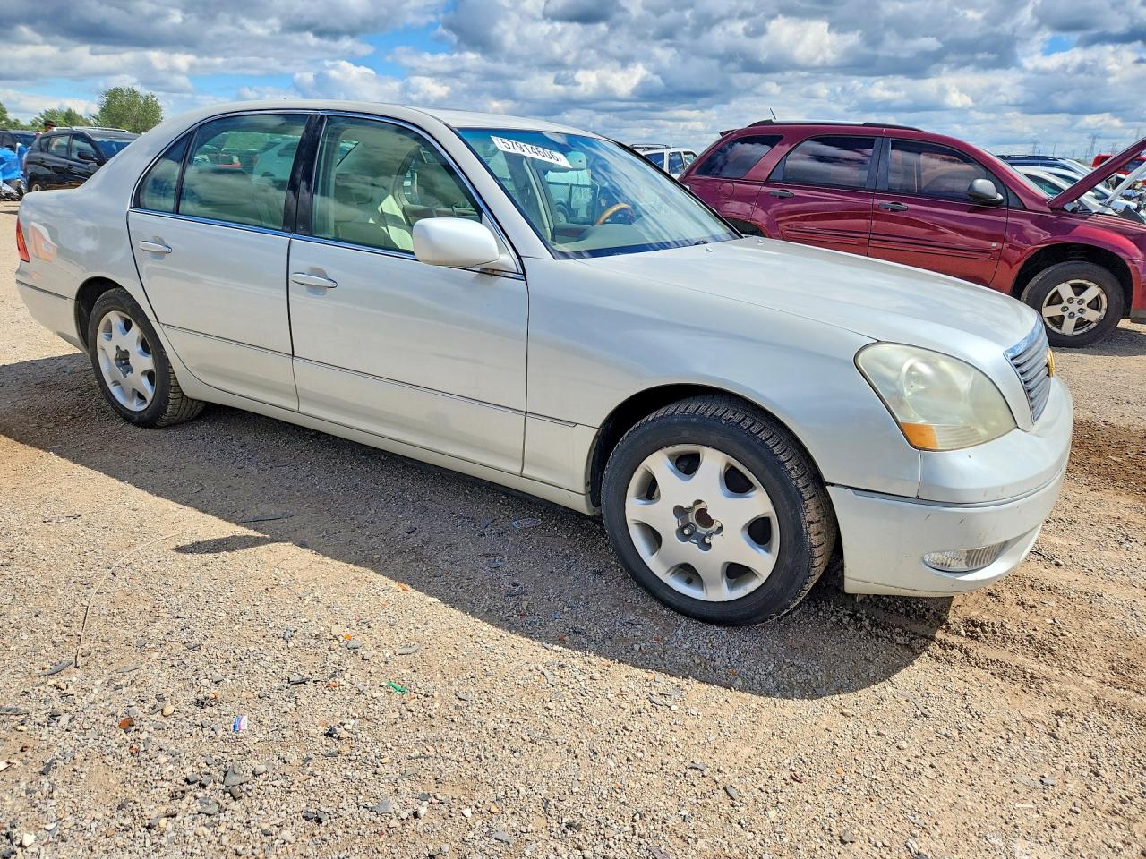 2001 Lexus Ls 430 White vin: JTHBN30F710047008