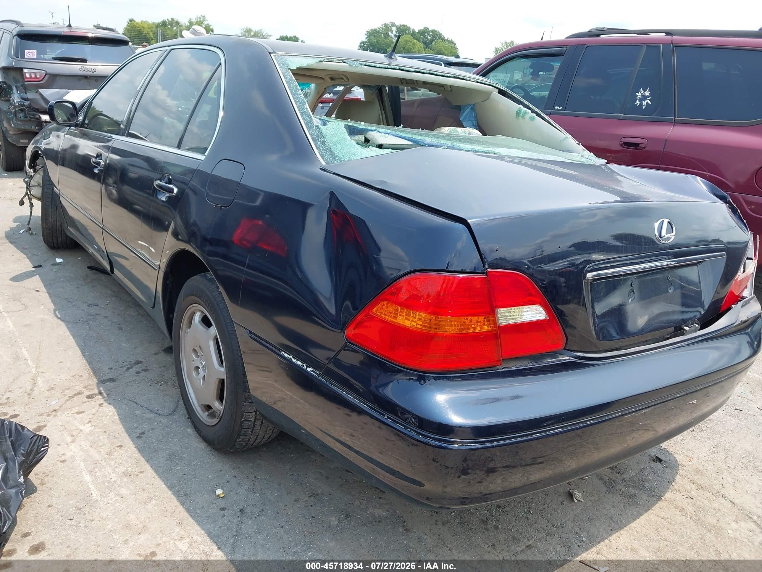 2002 Lexus Ls 430 Blue vin: JTHBN30F720069785
