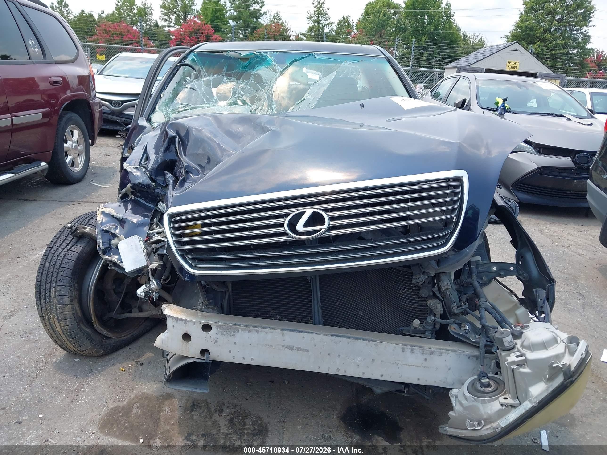 2002 Lexus Ls 430 Blue vin: JTHBN30F720069785