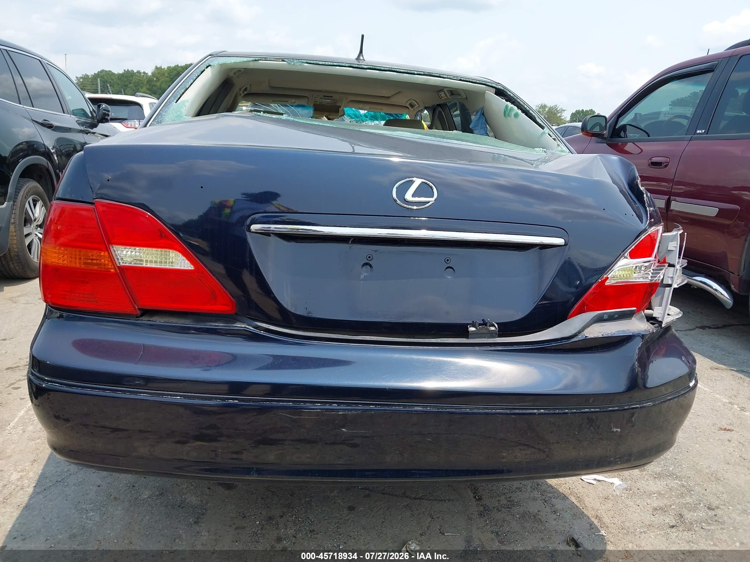 2002 Lexus Ls 430 Blue vin: JTHBN30F720069785