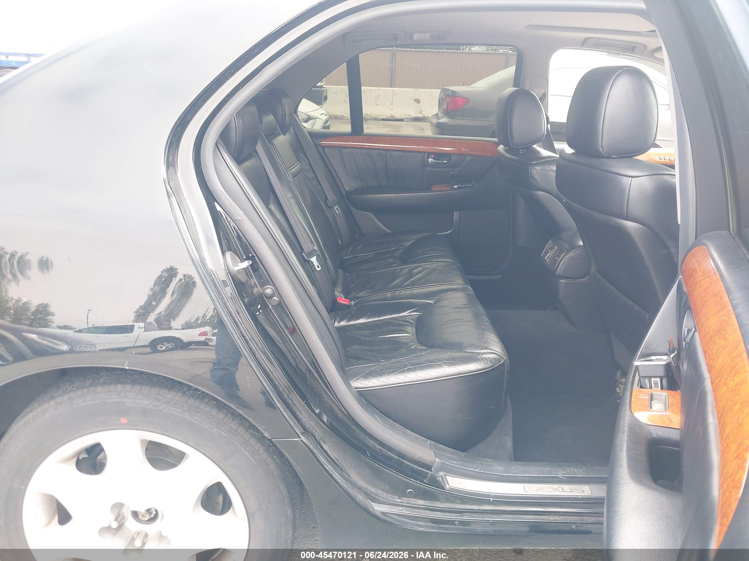 2002 Lexus Ls 430   Black vin: JTHBN30F720075988