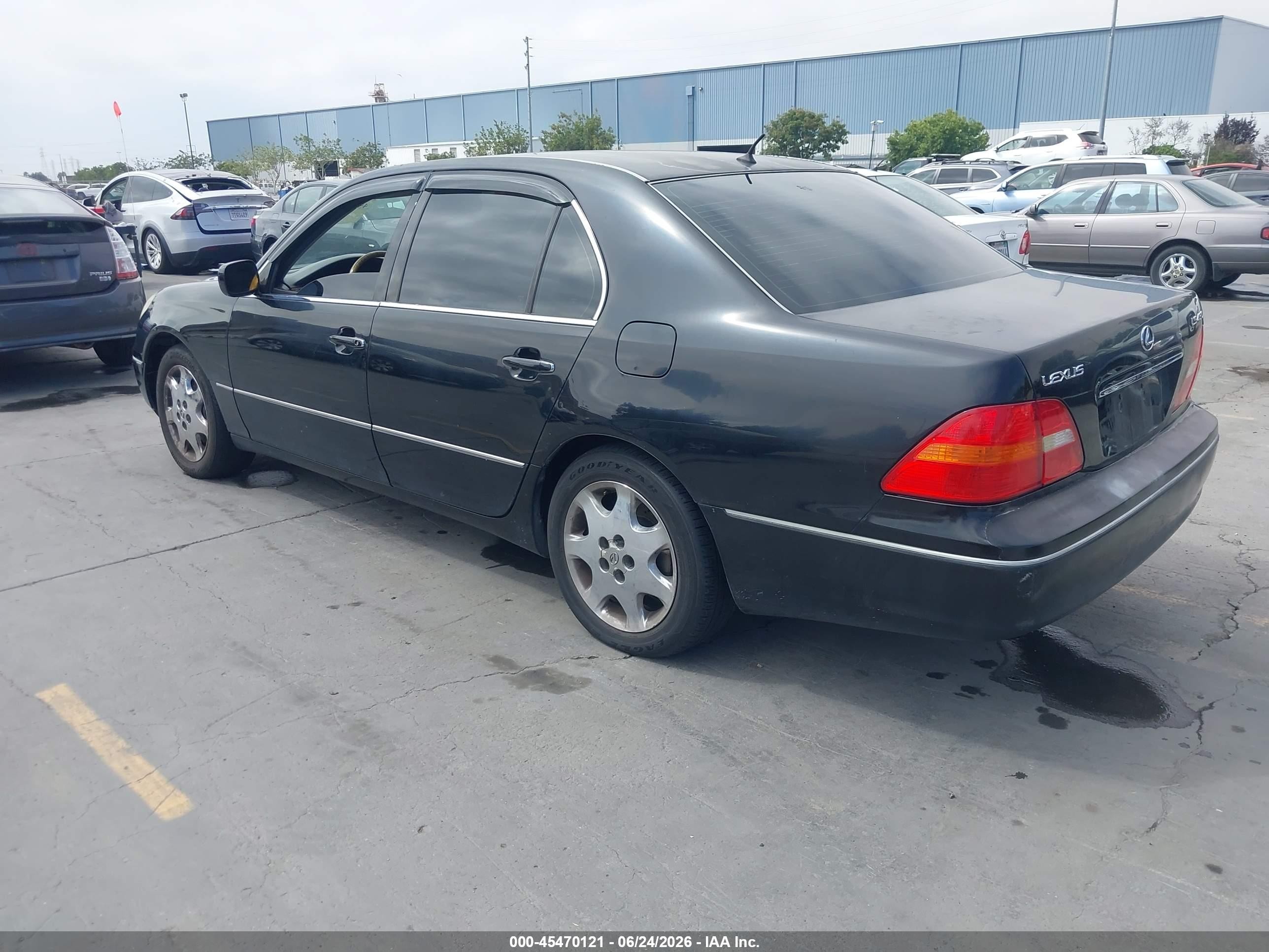 2002 Lexus Ls 430   Black vin: JTHBN30F720075988