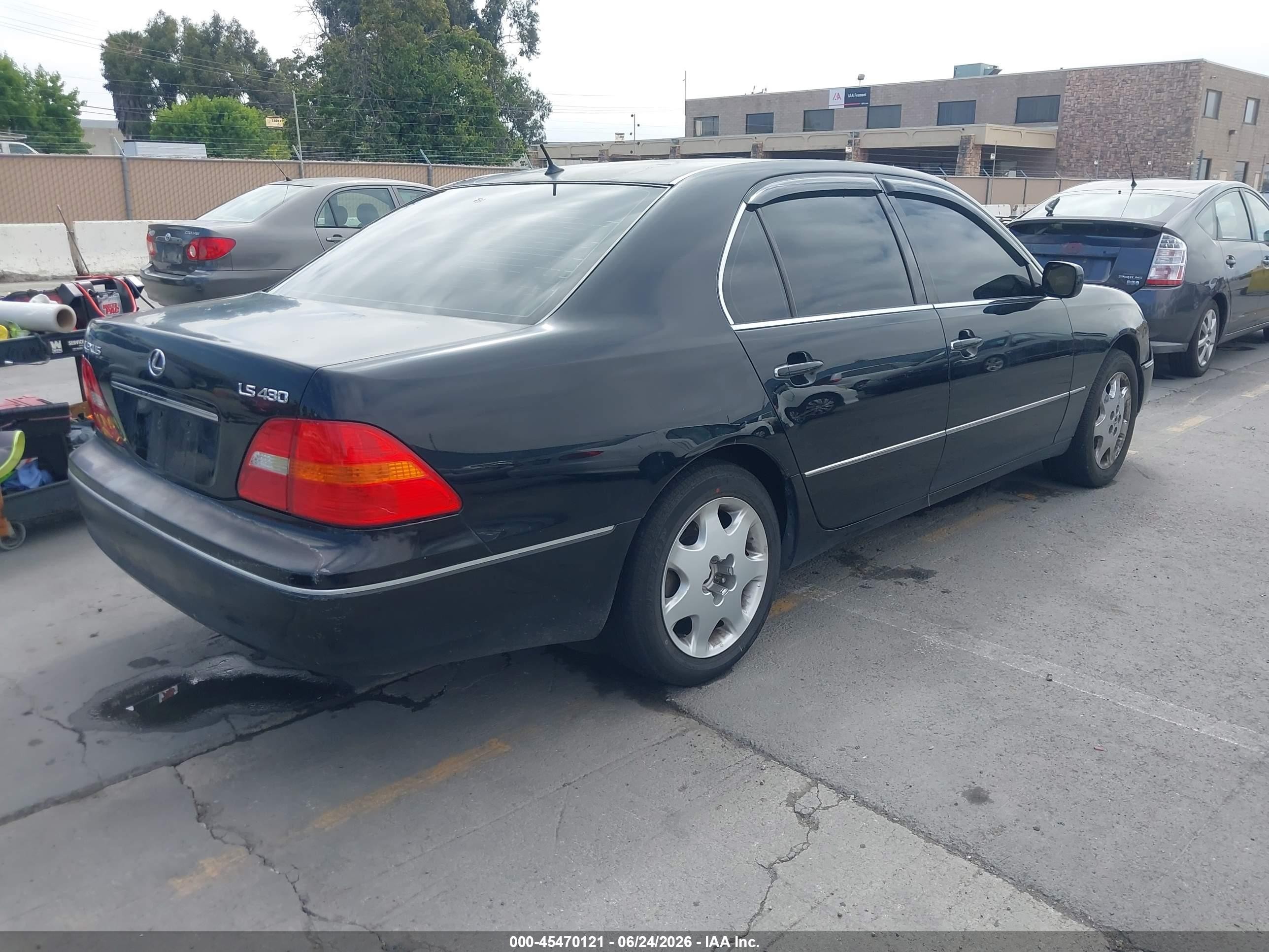 2002 Lexus Ls 430   Black vin: JTHBN30F720075988