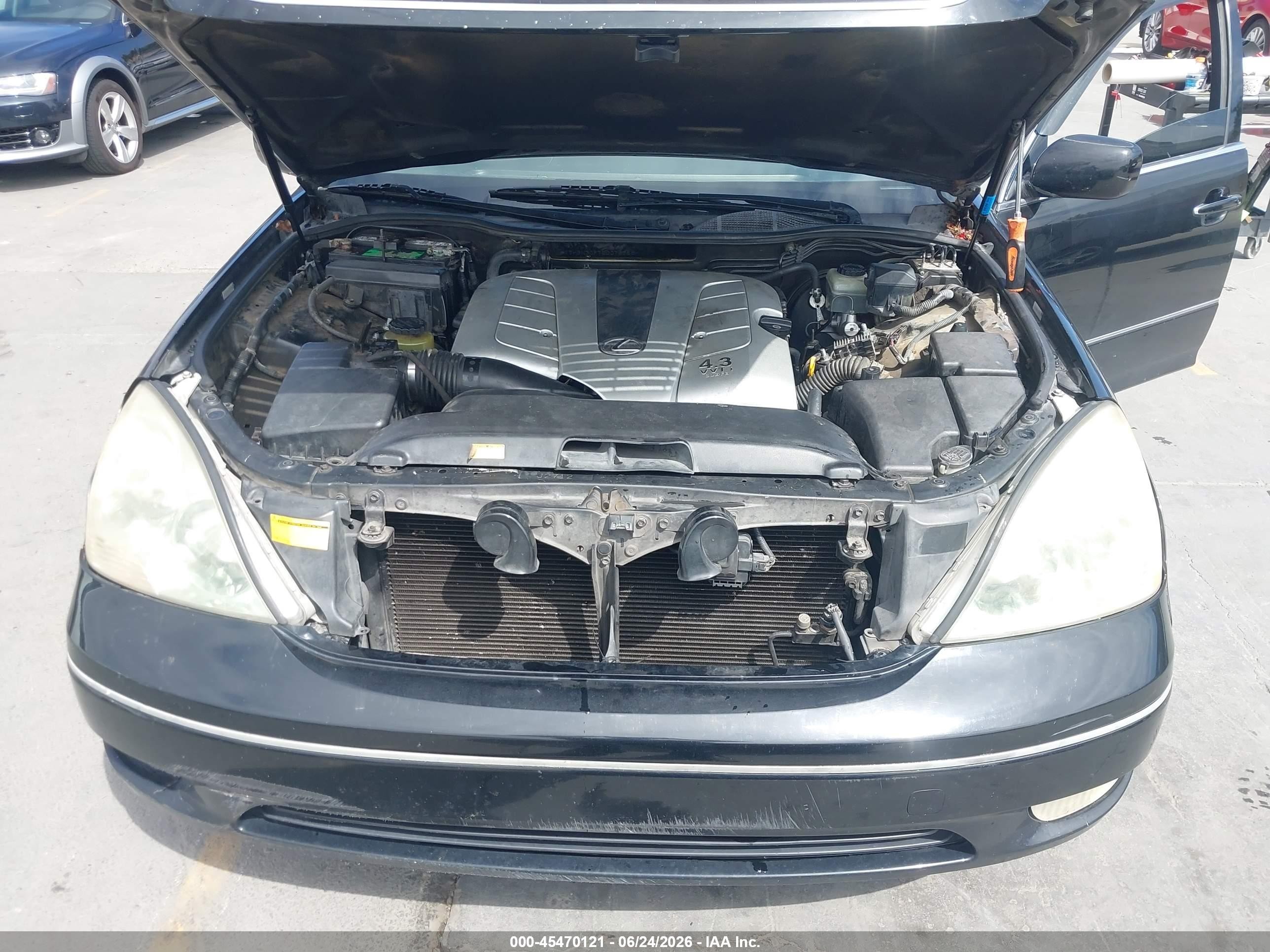 2002 Lexus Ls 430   Black vin: JTHBN30F720075988