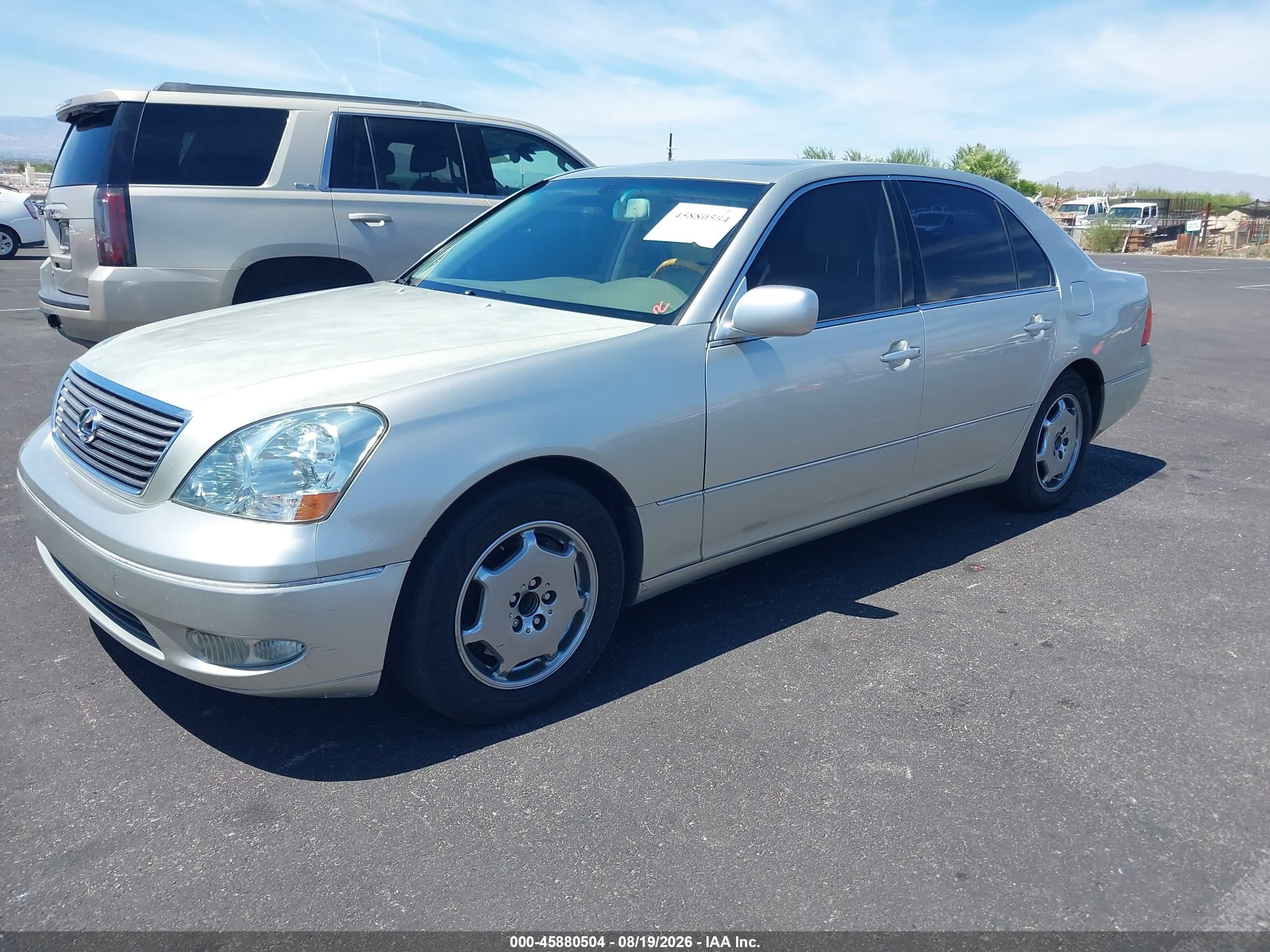 2002 Lexus Ls 430 Gold vin: JTHBN30F720077935