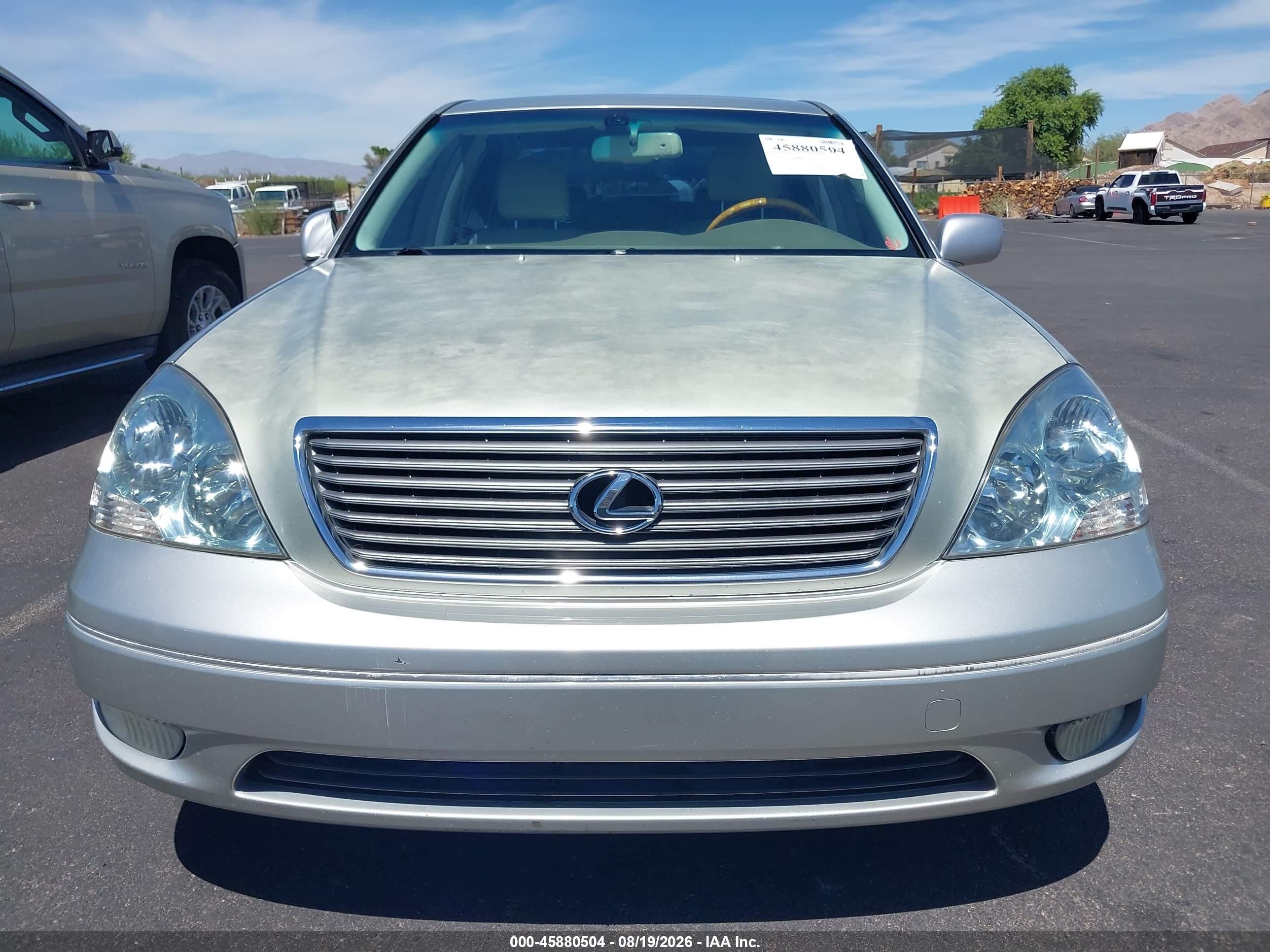 2002 Lexus Ls 430 Gold vin: JTHBN30F720077935