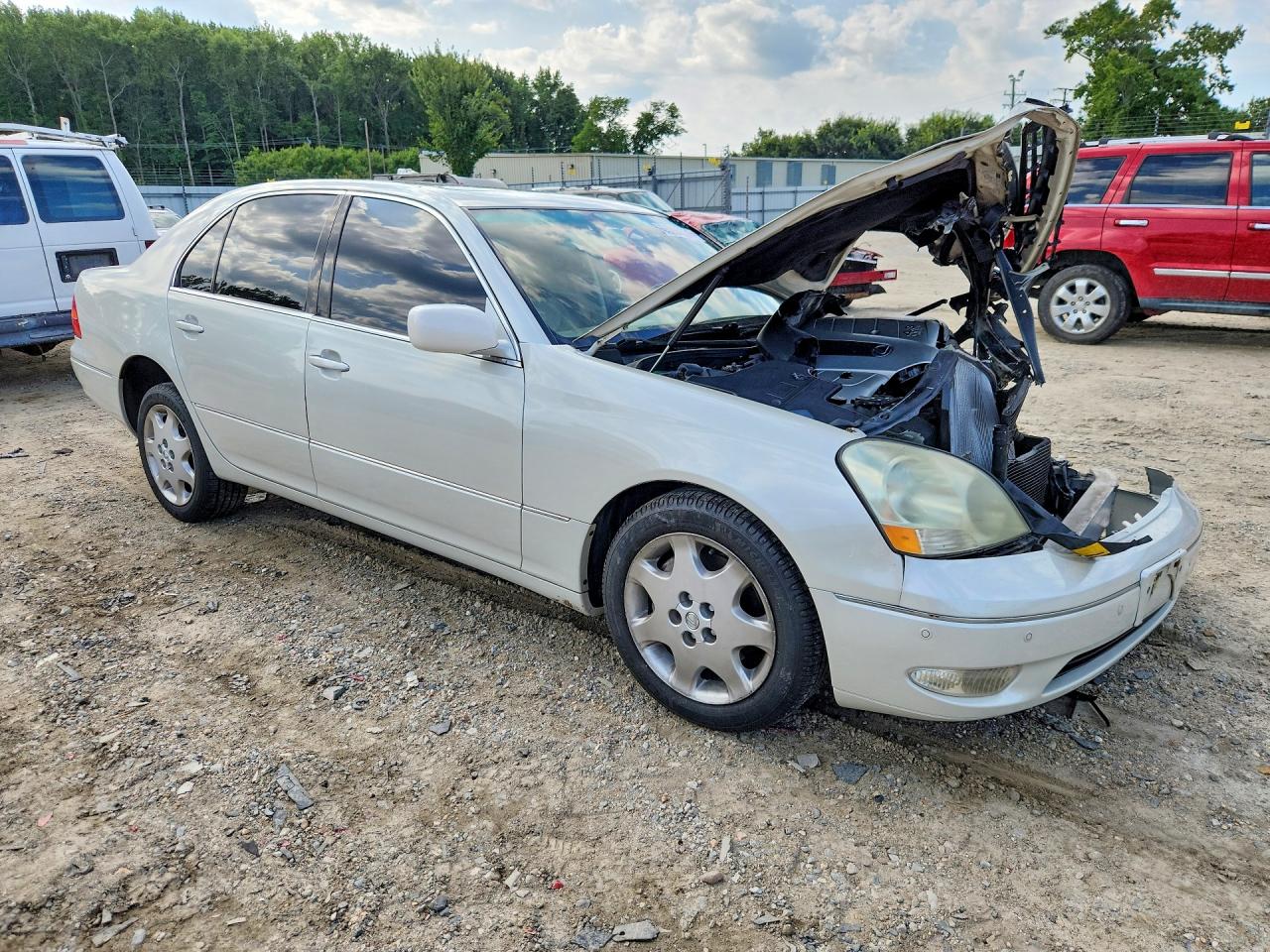 2003 Lexus Ls 430 White vin: JTHBN30F730099581