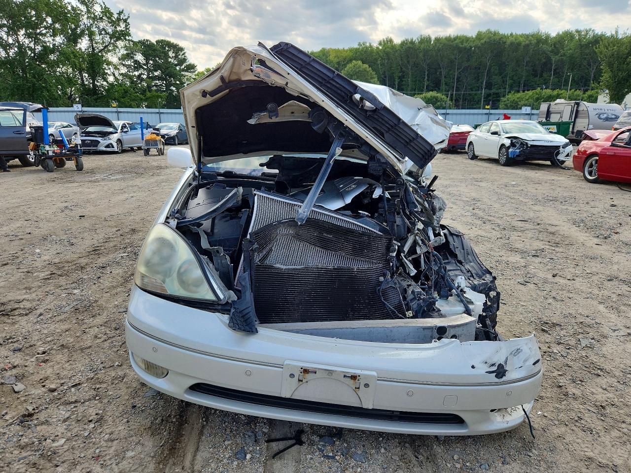 2003 Lexus Ls 430 White vin: JTHBN30F730099581