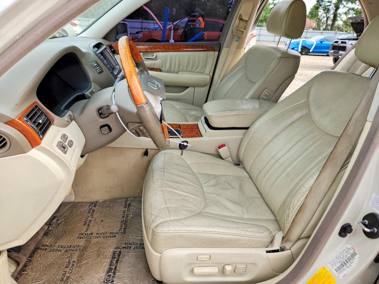 2003 Lexus Ls 430 White vin: JTHBN30F730099581