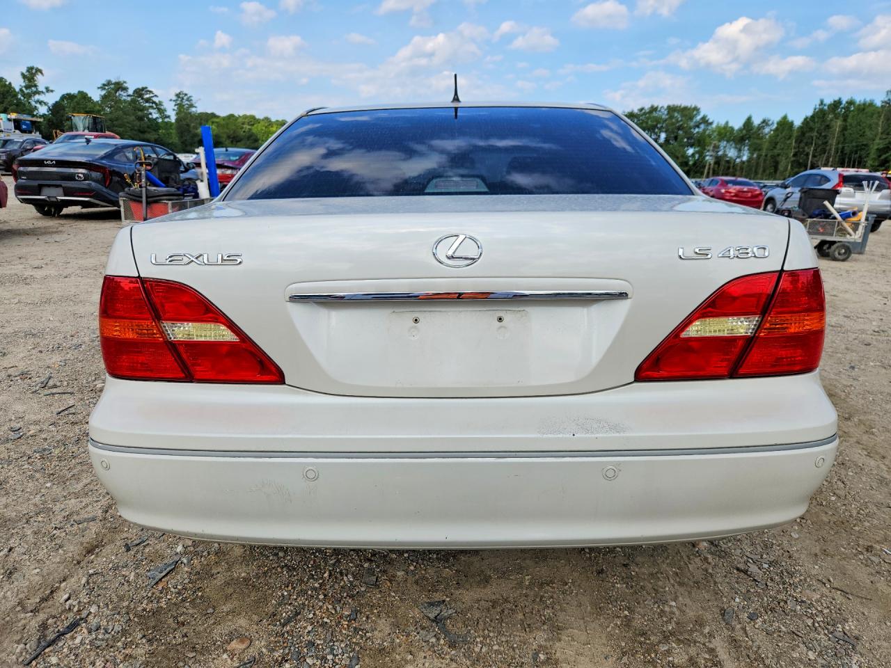 2003 Lexus Ls 430 White vin: JTHBN30F730099581