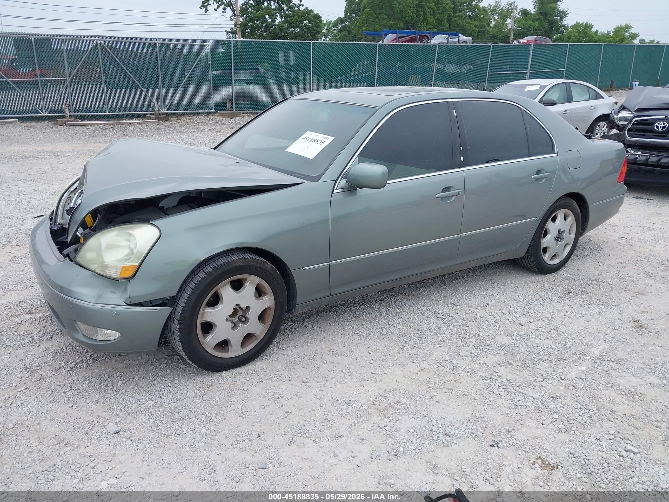 2003 Lexus Ls 430   Teal vin: JTHBN30F730112197