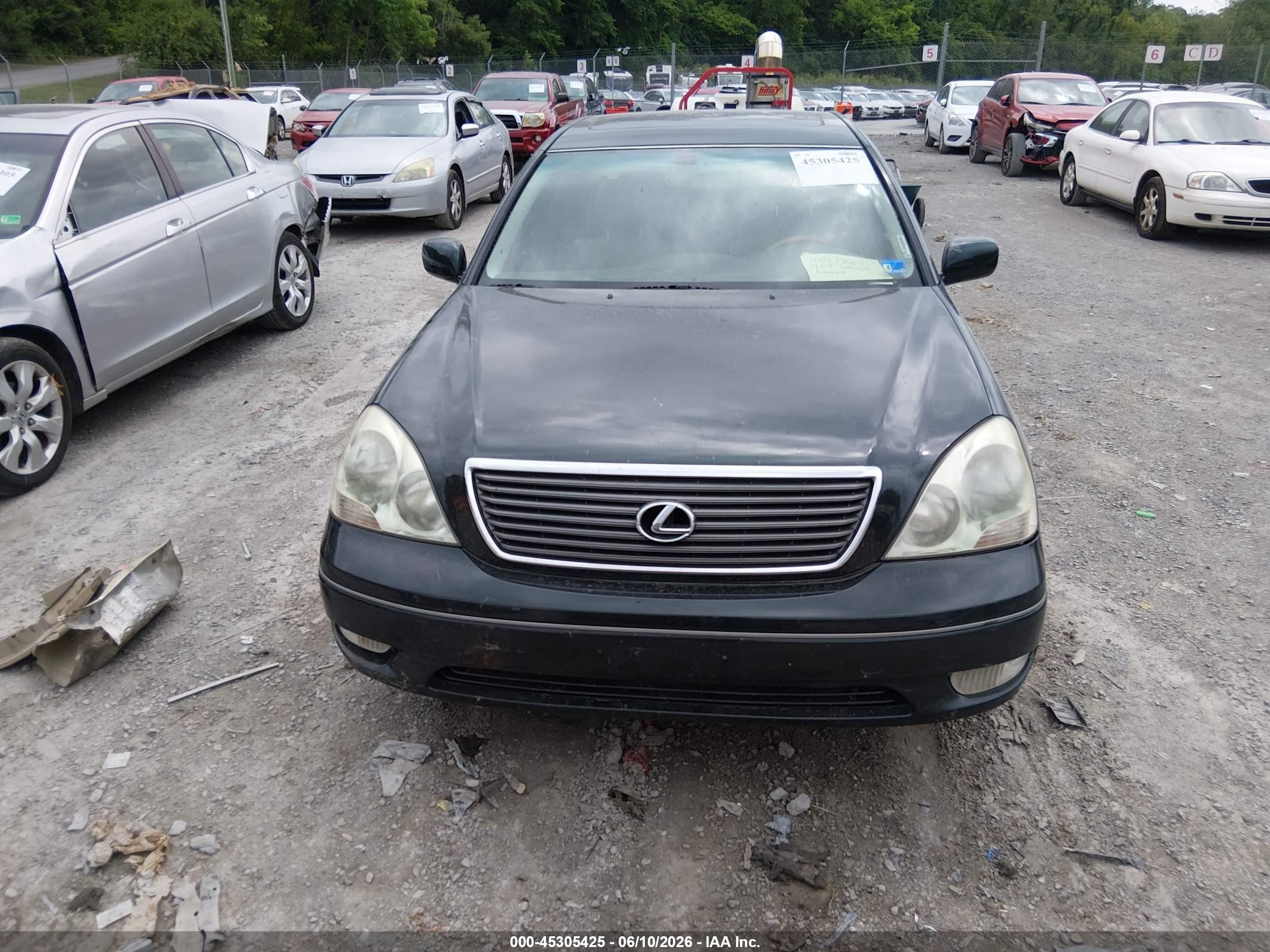 2001 Lexus Ls 430   Black vin: JTHBN30F810015944