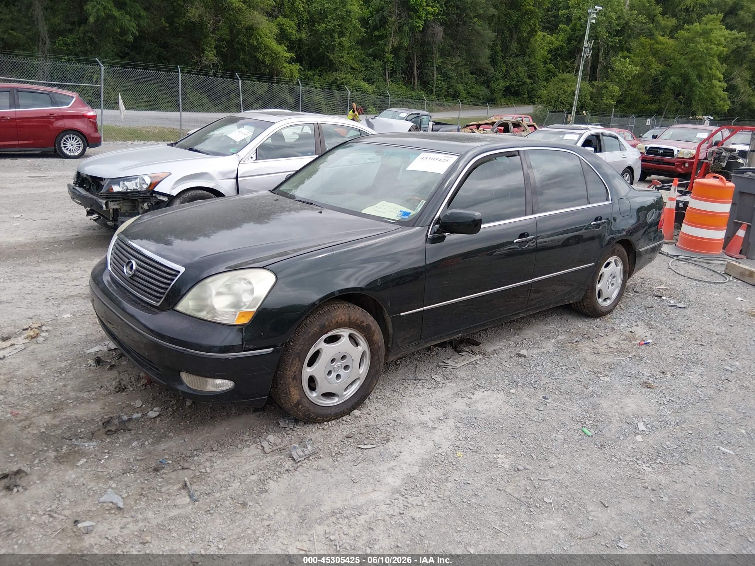 2001 Lexus Ls 430   Black vin: JTHBN30F810015944